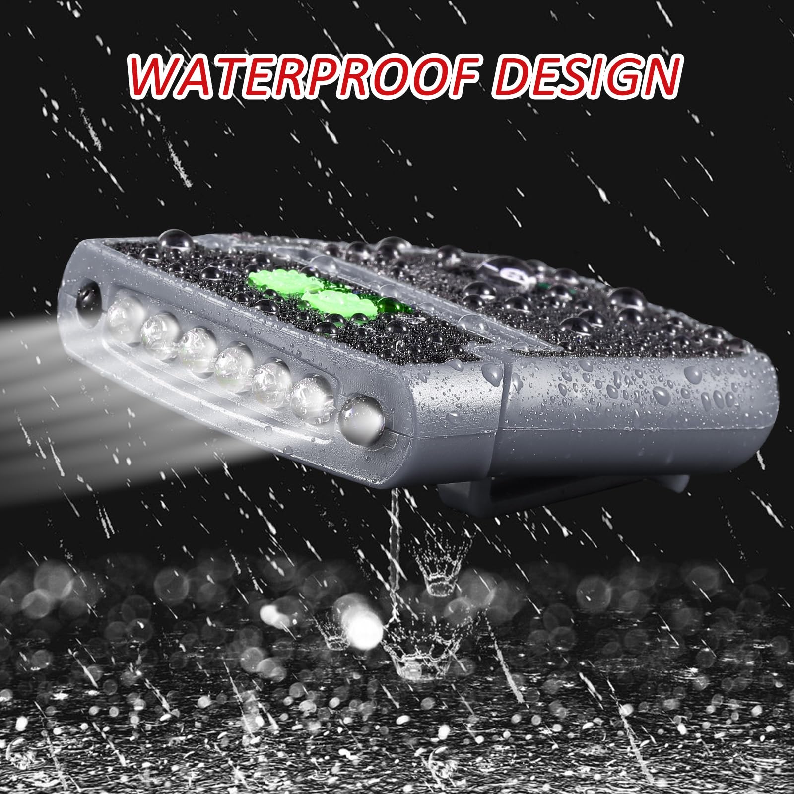 Mudder 4 Pieces Led Clip On Cap Lights Usb Rechargeable Cap Flashlight Clip Waterproof Ultra Bright Hat Flashlight Headlamp For