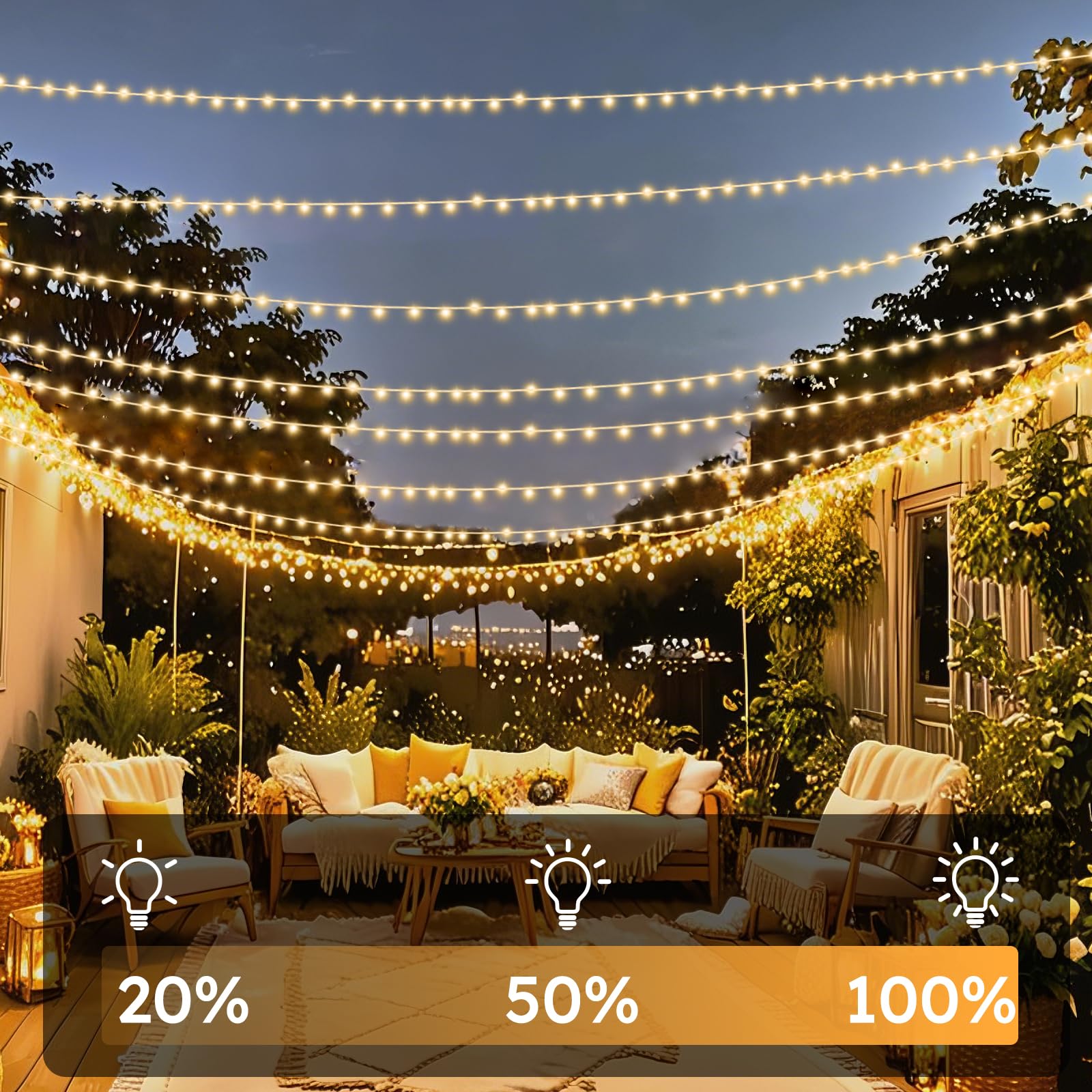 Solhice 300Ft String Lights Outside With Remote, 800 Led Waterproof Extra Long Twinkle String Lights, Plug In Fairy Light For Ou