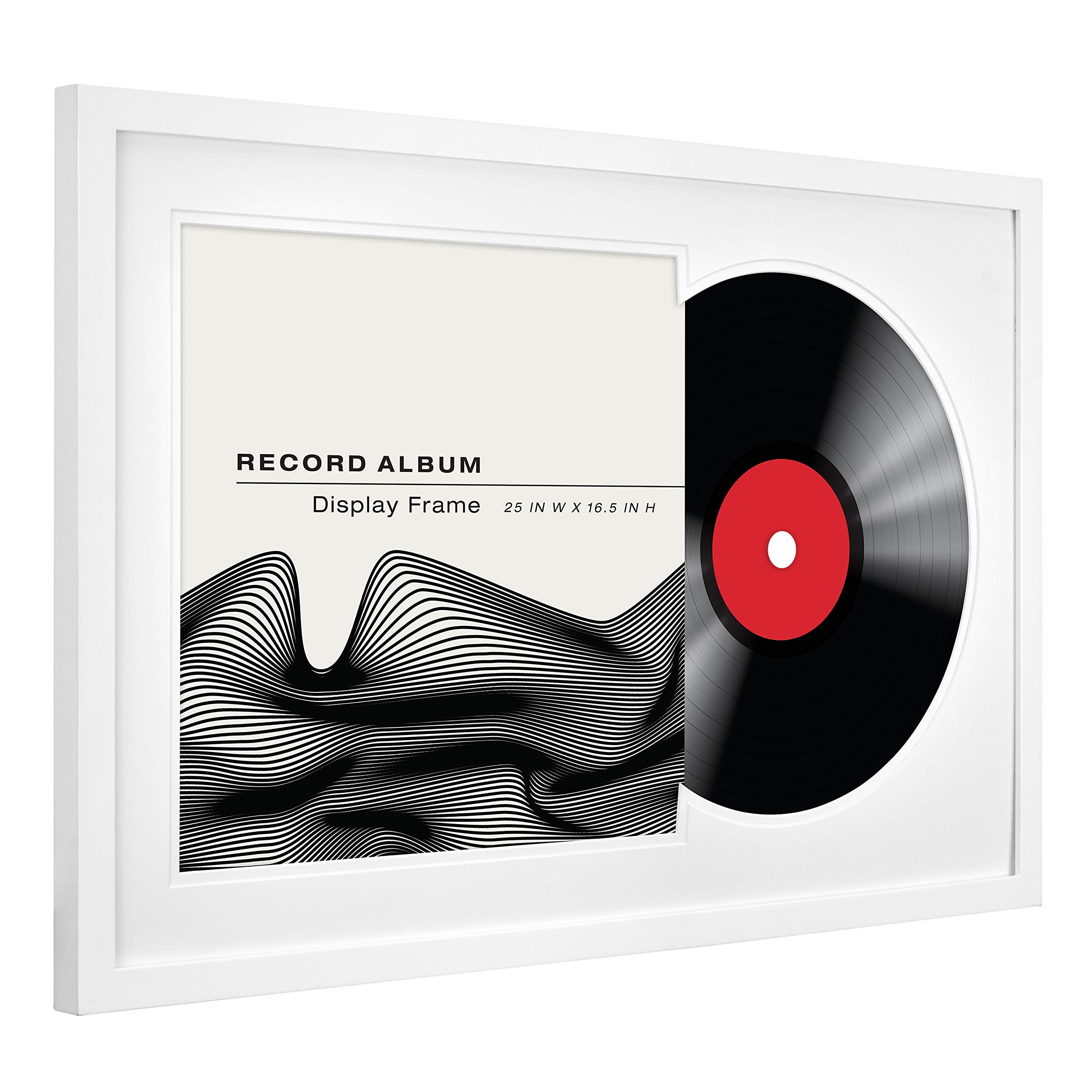 MCS Record Album Frame, White - 16.5 x 25 in, Stylish Display for Vinyl Records, Perfect for Home Decor and Music Lovers