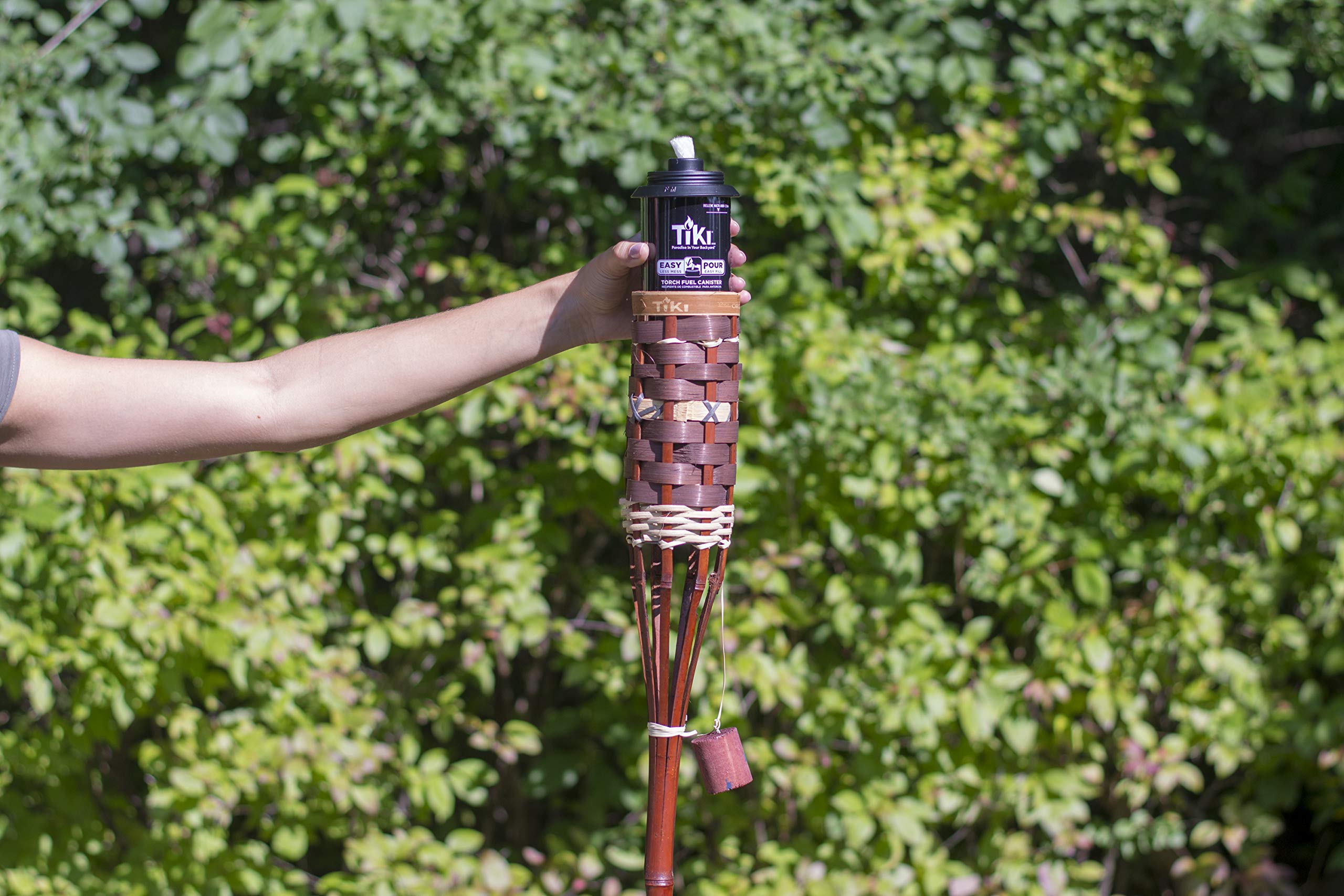 TIKI Torch Replacement Canister Set of 4, Refillable Metal, 12 oz, Weather-Resistant Outdoor Lighting Accessories
