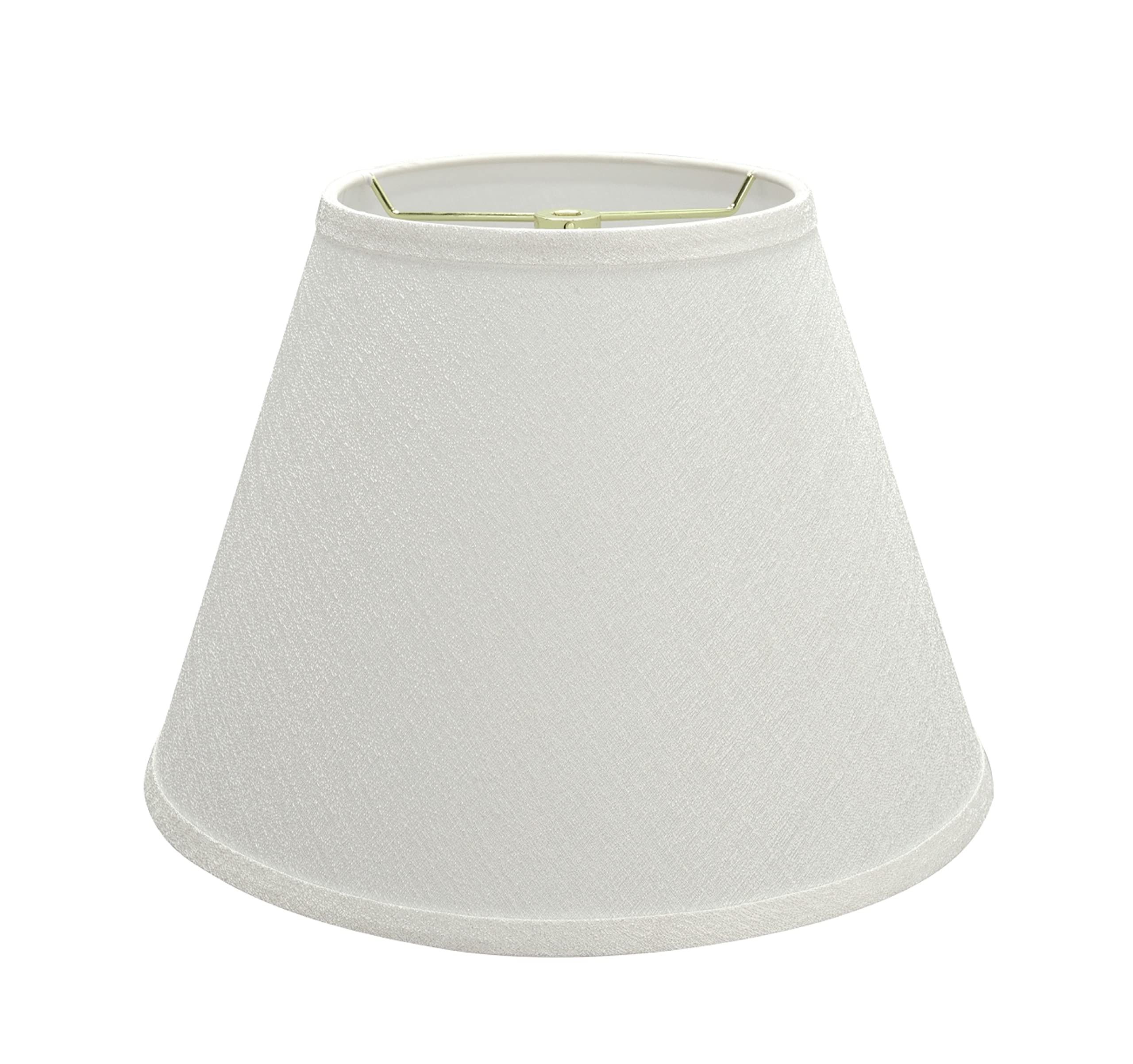 Aspen Creative 32685 Transitional Empire Shape Spider Construction Lamp Shade  White  7 Top X 13 Bottom X 9-1/2 Slant Height