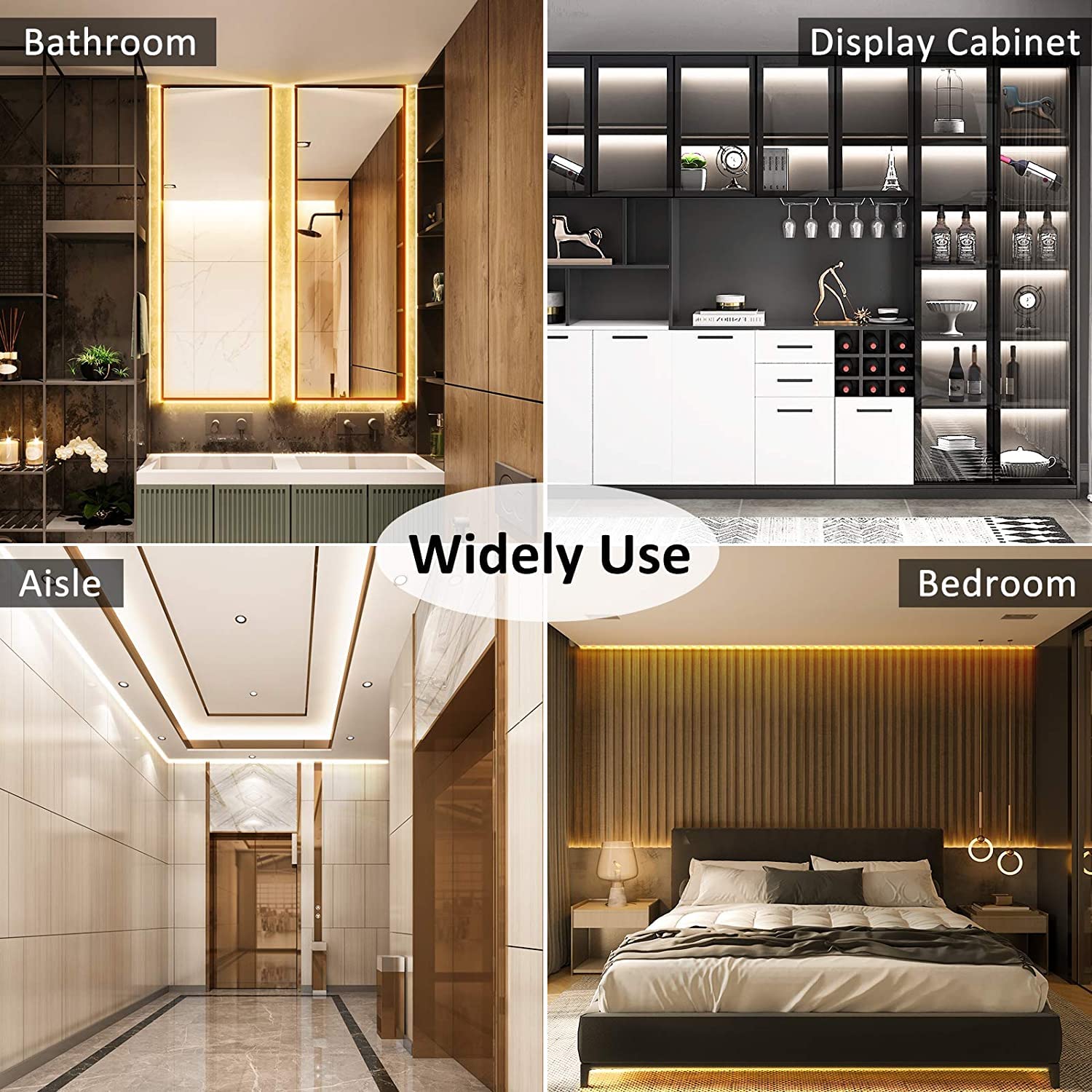 PAUTIX COB LED Strip Light 32.8ft Dimmable 2700K-6500K CRI90+ Model S640F010W24-COB-CCT-10