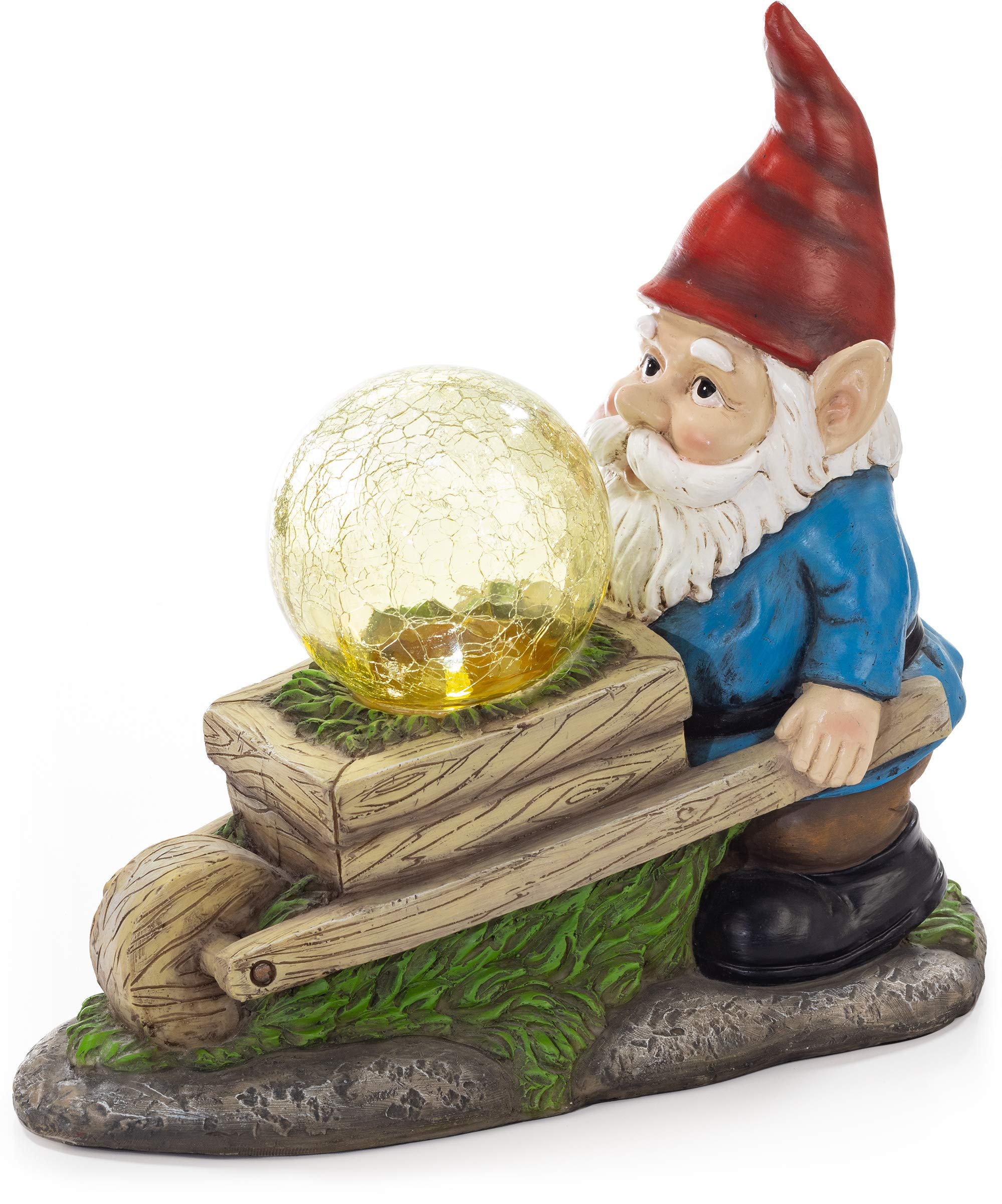 VP Home Garden Gnomes for Outdoor Decoration  Solar Powered Garden Gnome Light  Durable Light Statue Decorations for Your Lawn