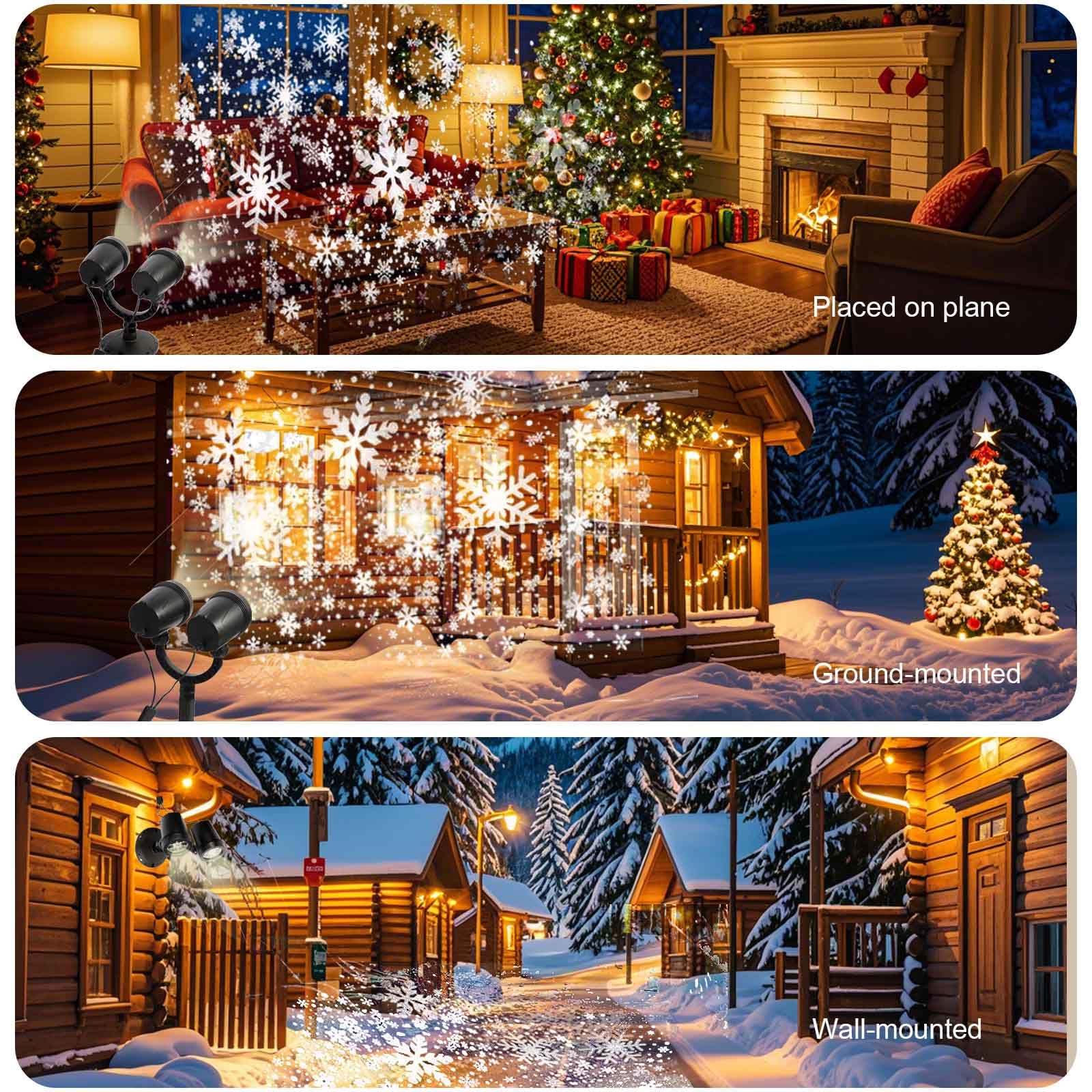 Lilniagy Snowflake Projector Lights, Black, Ht-Ty-10