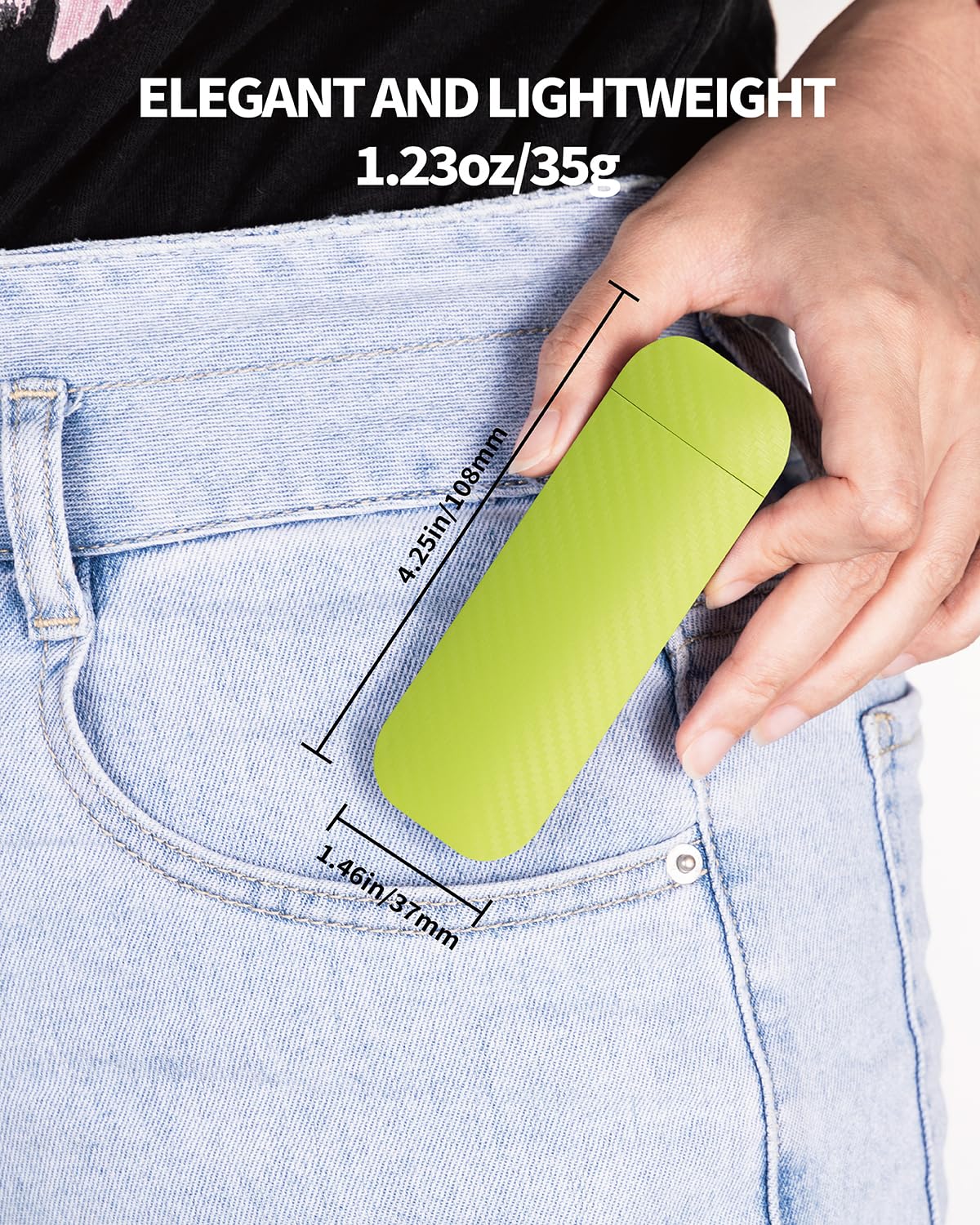Hemonnkam Clip-On Rechargeable Book Light - Perfect For Night Reading In Bed, Available In Apple Green
