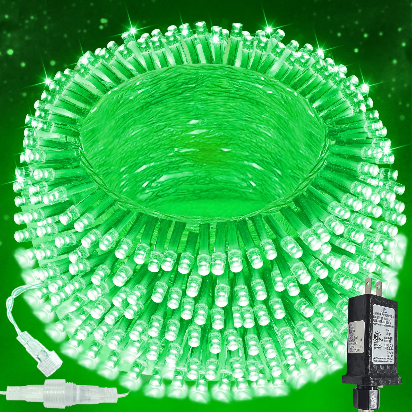 SANJICHA 200 LED Christmas String Lights, Waterproof, 66FT, Orange, Model MLS-D29V6WUD-O, Indoor/Outdoor Fairy Lights