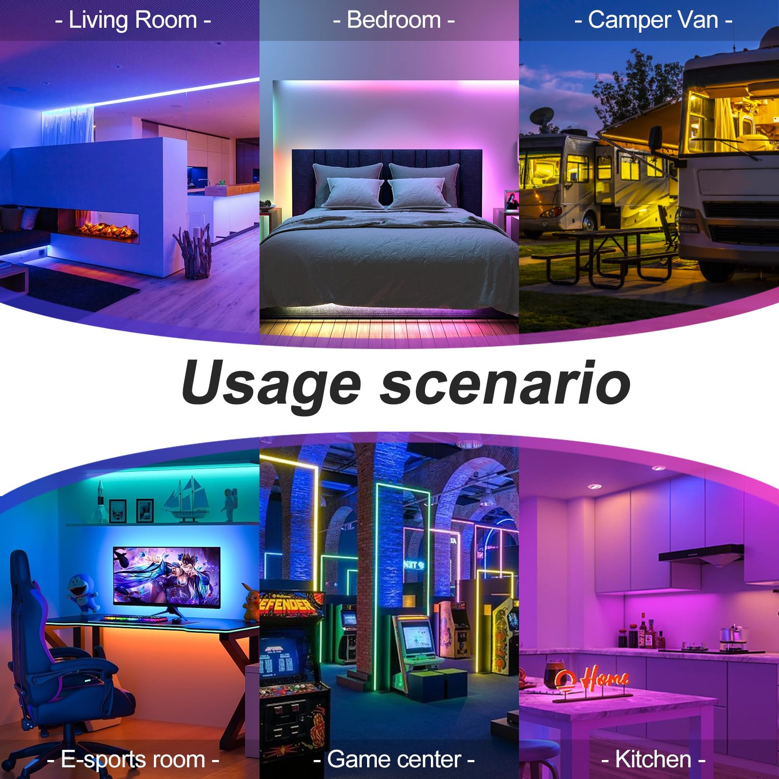 RGBZONE 5V USB RGB LED Controller with IR Remote, 1M 4-PIN for 5050 2835 5630 LED Strip Lights, 24 Keys, Plastic