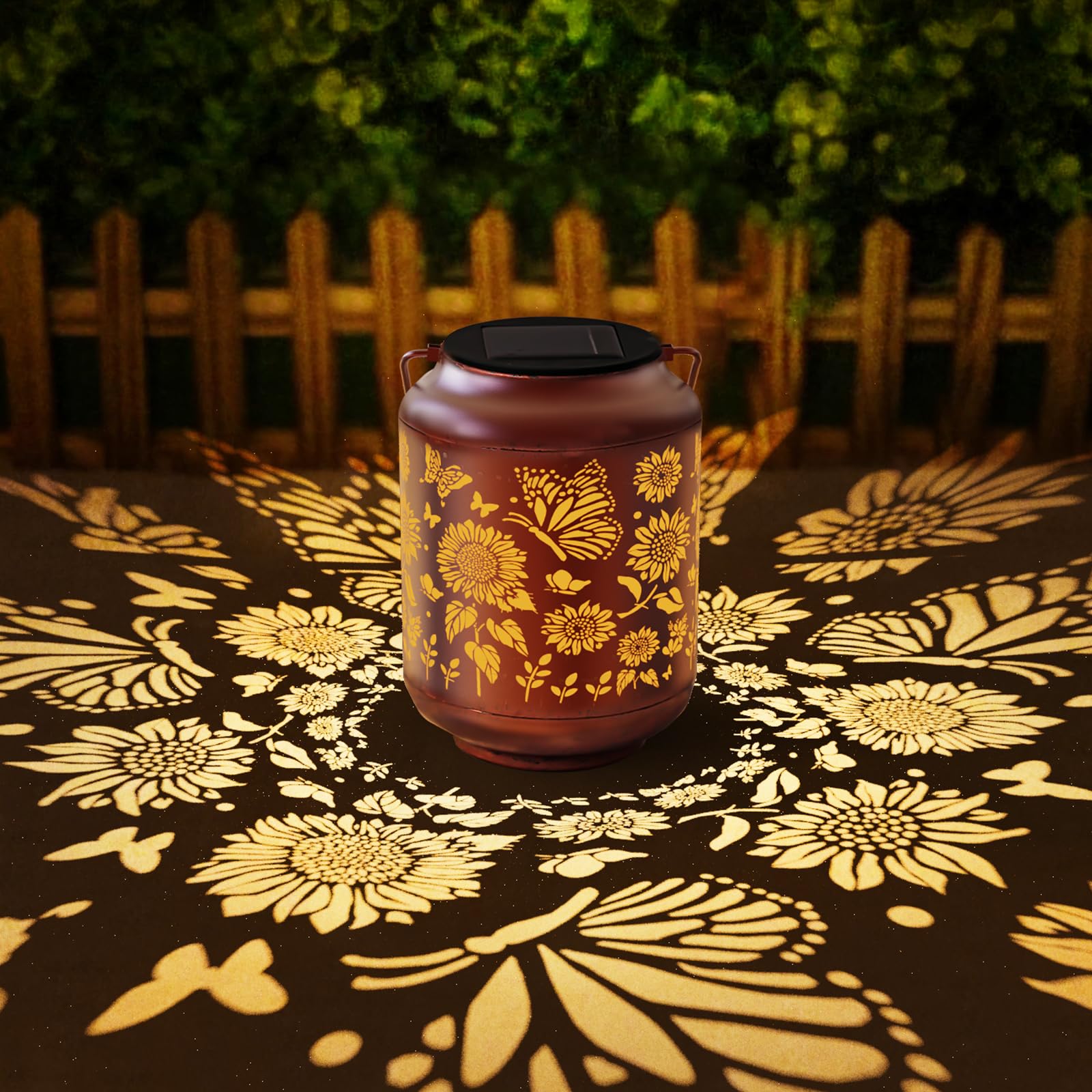 Birthday Gifts for Women Grandma Mothers Day Gifts for Mom Solar Lanterns Outdoor Waterproof Butterfly Garden Decor Hanging Meta
