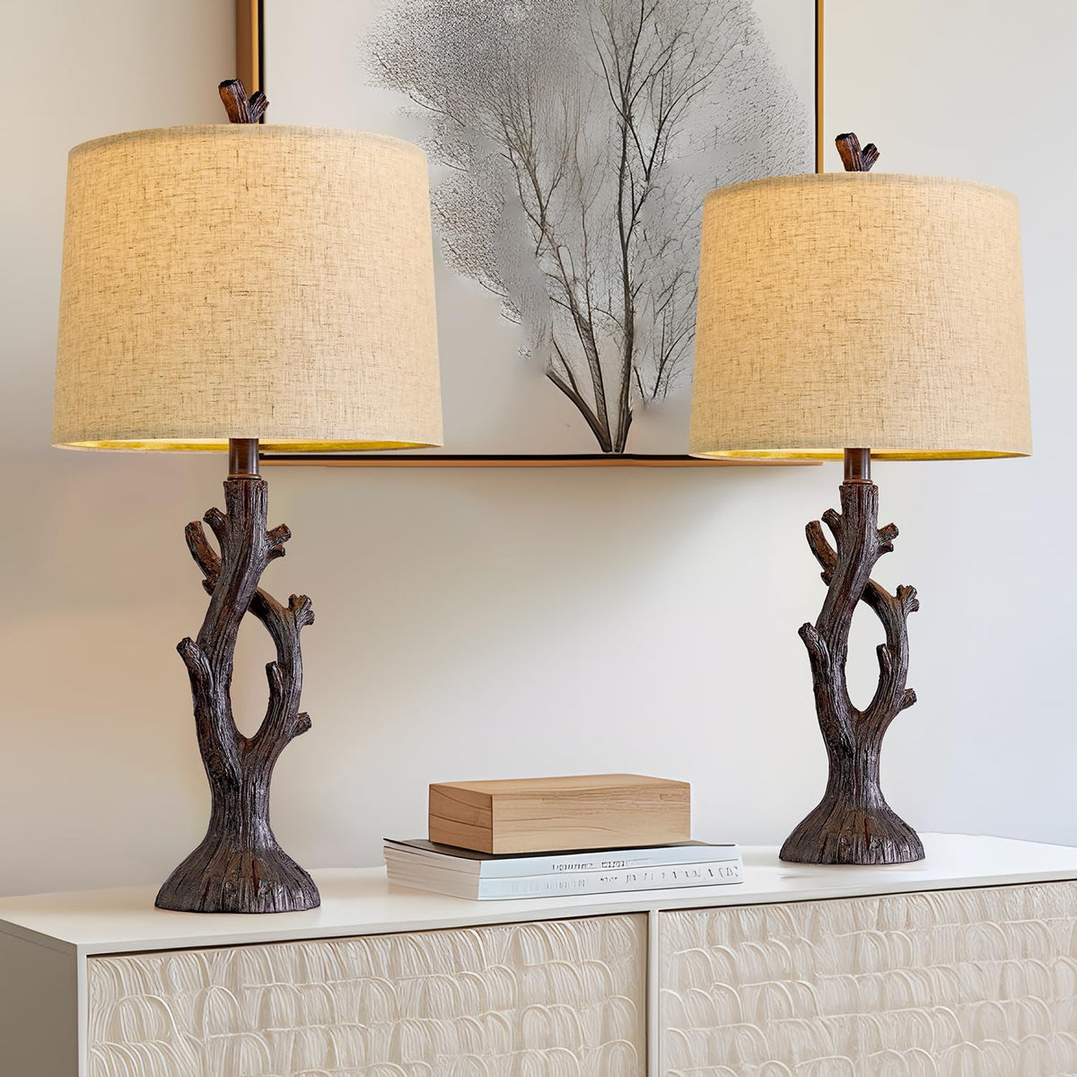 bedroom dresser lamps 19.5" Farmhouse Bedside Table Set of 2 Rustic Lamps for Nightstand with USB Ports Vintage Traditional White Carved Floral Night Light Lamps for Living Room End Tables Decor our Corfu table lamp illuminates interiors with perfect proportions and nuanced style 20" Retro Style Farmhouse Table