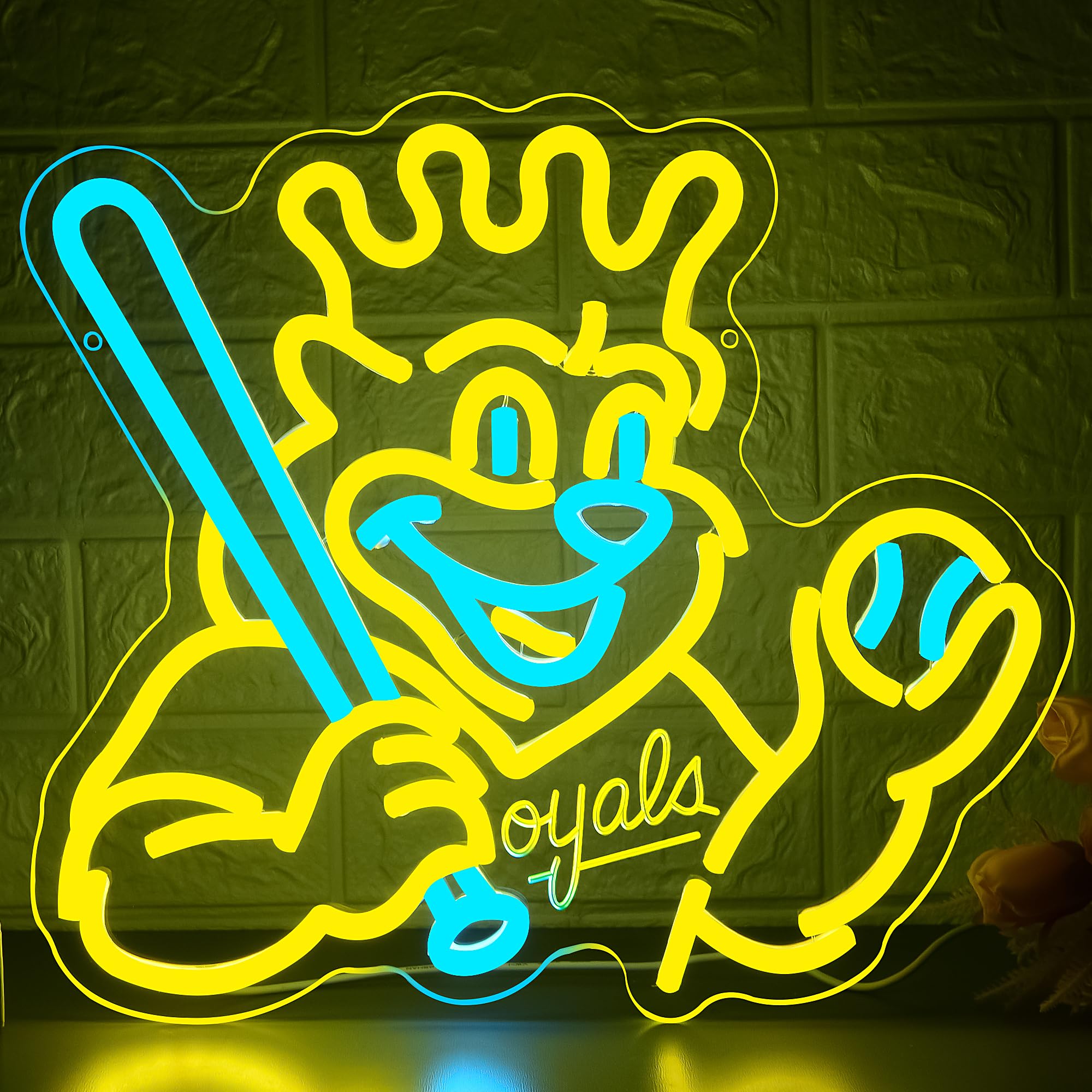 Baseball Neon Sign For Wall Decor Baseball Team Dimmable Led Neon Sign For Man Cave Bedroom Sport Club Garage Party Bedroom Dorm Birthday Gift For Fans Size 12.5 * 14 In(Zyld302)
