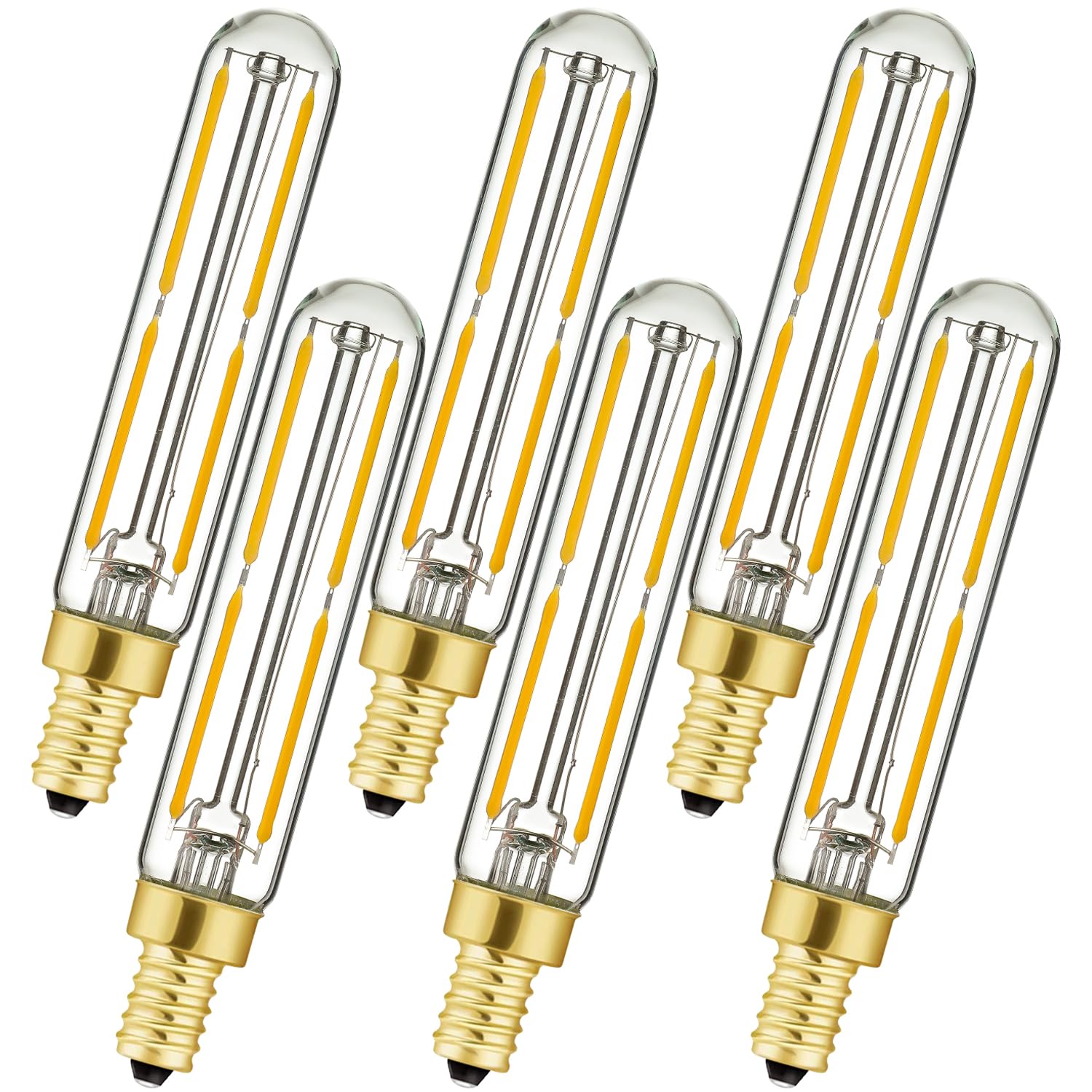 Leools Dimmable E12 Led Bulb 6W Equal 60 Watt Led Light Bulb Warm White 2700K T6 E12 Candelabra Bulb 60 Watt For Chandeliers,Cei