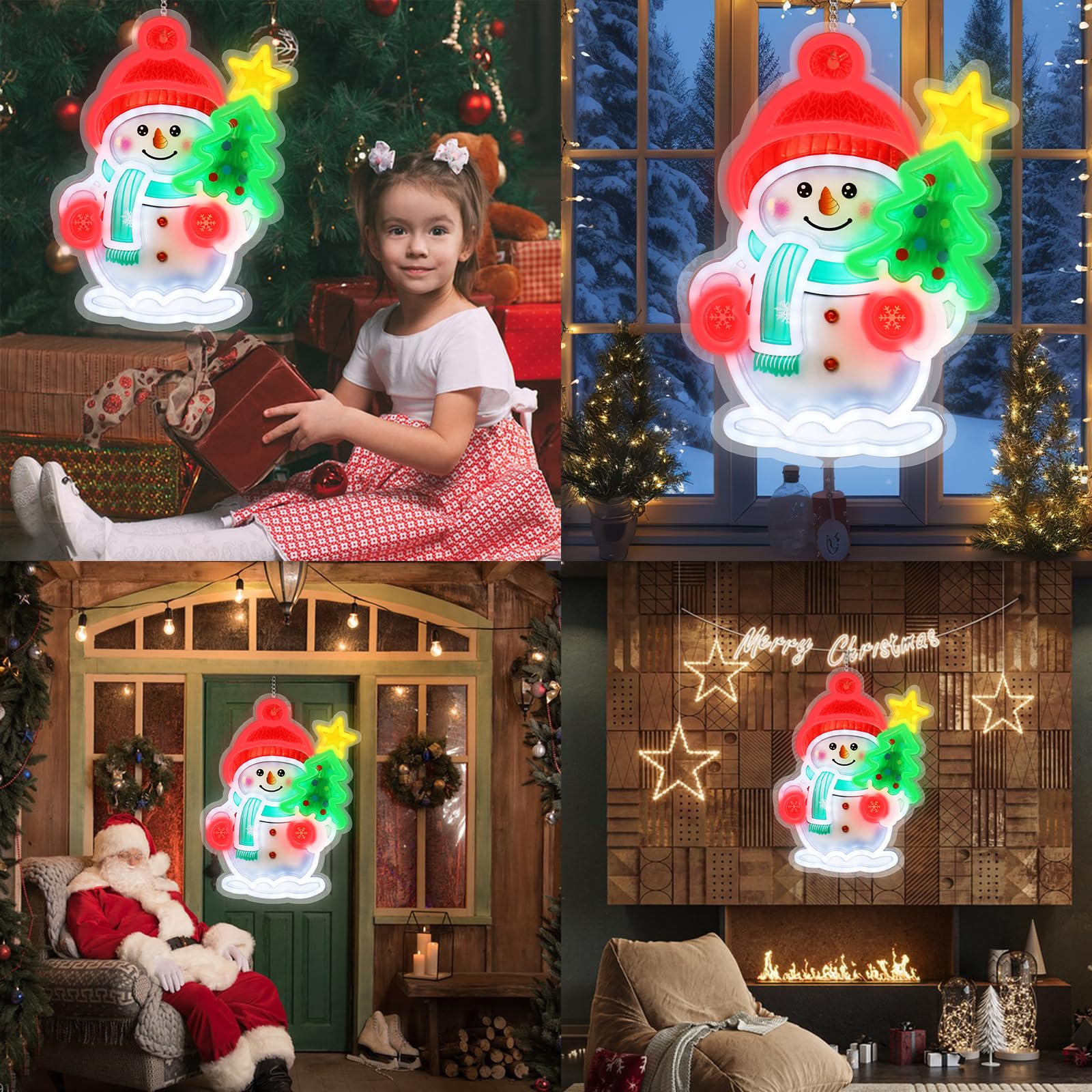 Christmas Decorations Led Snowman Neon Lights  Cute Neon Signs  Room Decor Powered 5V Art Decorative Lights Night Lights Indoor For Christmas Tree  Home  Bedroom  Office Dorm Party