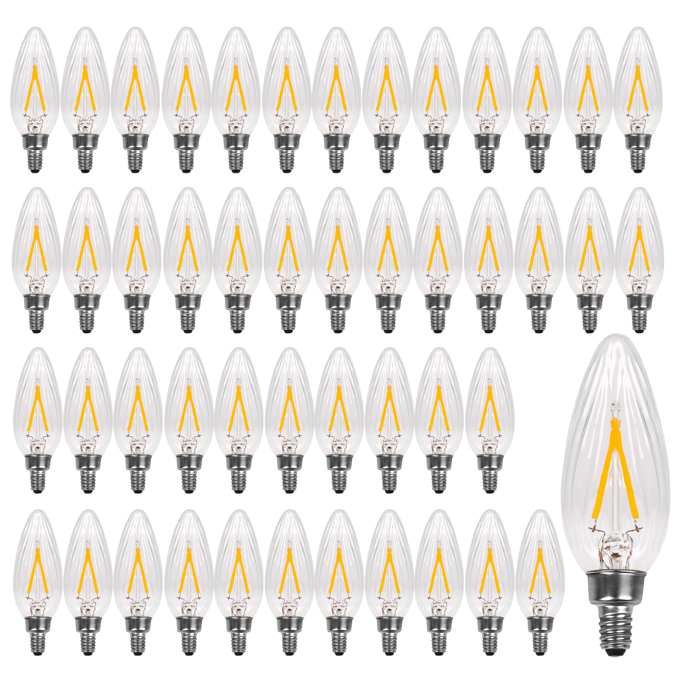 Hmyyjt E12 Led Bulb Dimmable 2700K Soft White, Led Candelabra Bulbs 25Watt Equivalent, Small Base Type B Light Bulbs, Candle Sha