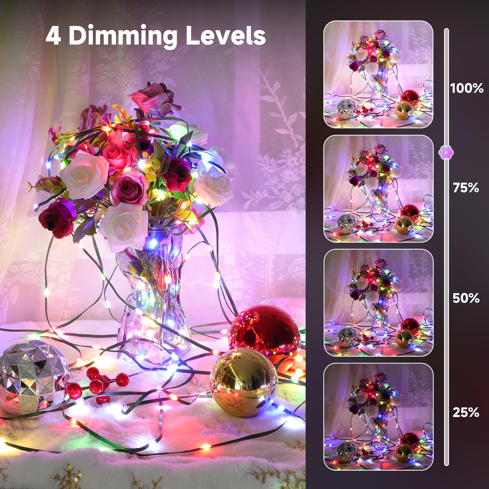 Mlambert 1050 Led Christmas Lights 344Ft  Outdoor Waterproof Dimmable Fairy Lights With Remote  8 Modes Indoor Lighting For Holiday D?Cor  Multicolor