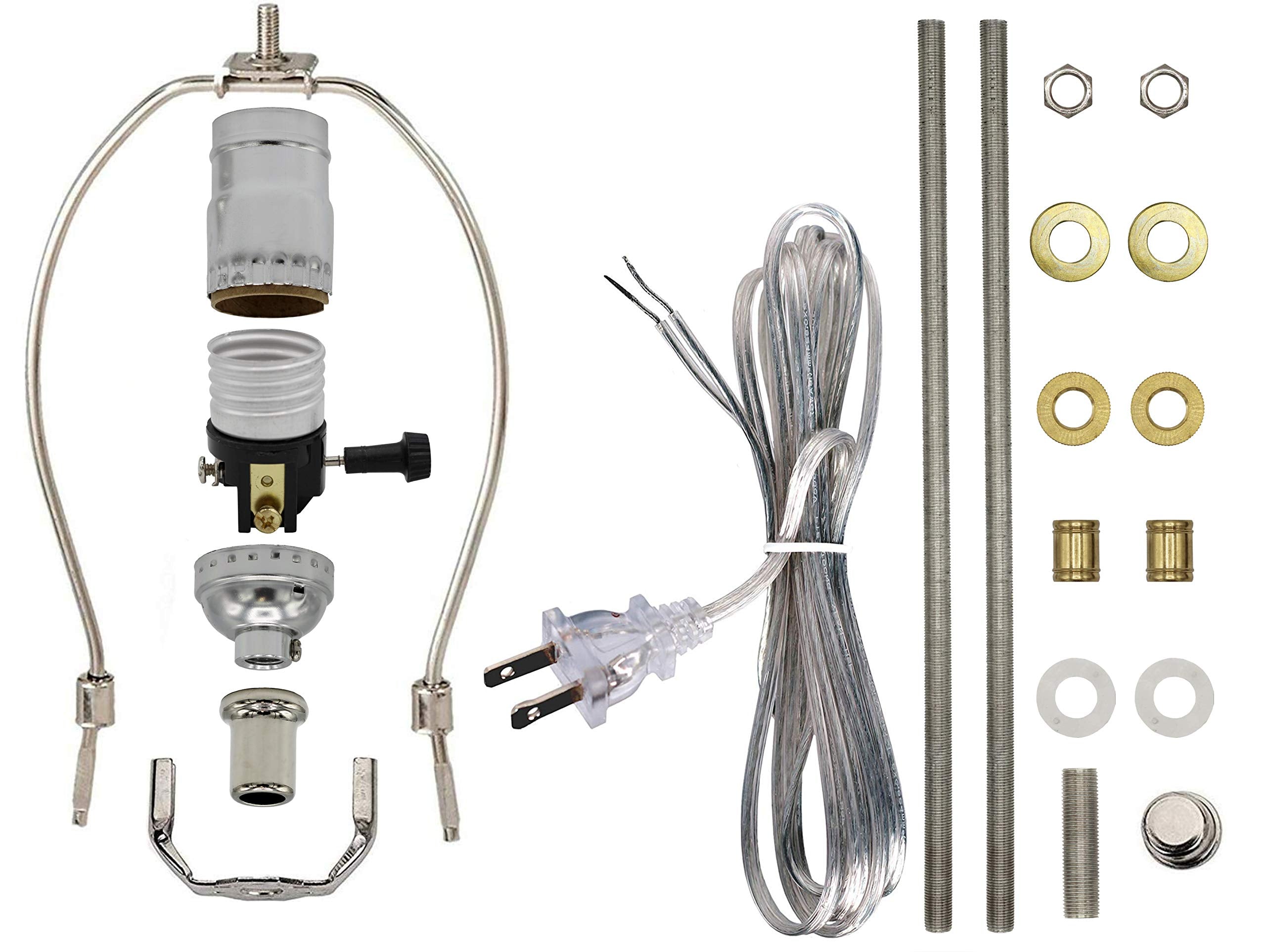 Creative Hobbies Ml94Kit Premium Lamp Kit With All Parts For Diy Lamp Design Or Repair (Silver)