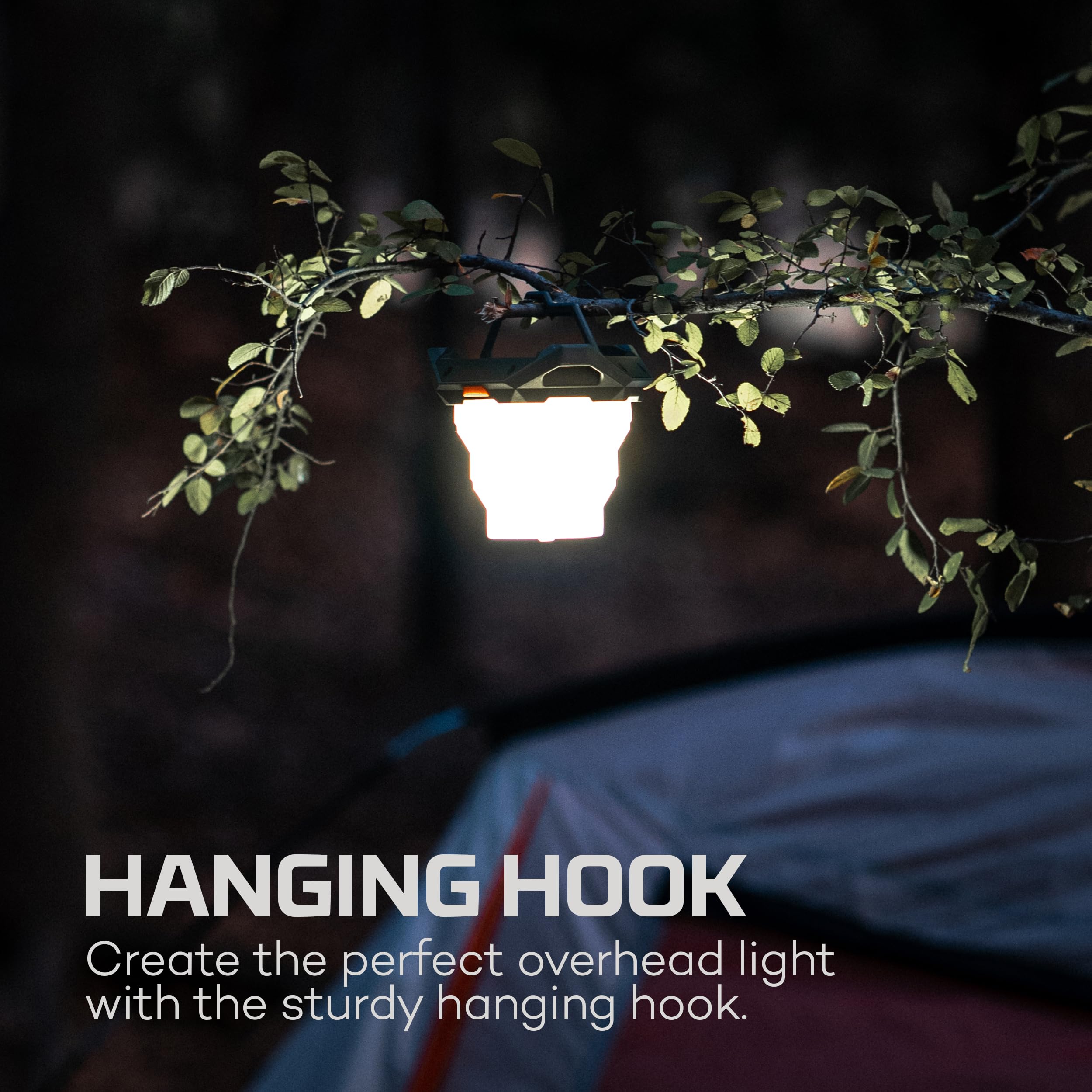 NEBO Galileo Air Collapsible Lantern, 6 Light Modes, Durable, Powerful Lantern with Hanging Hook for Camping and Outdoor Use, 50