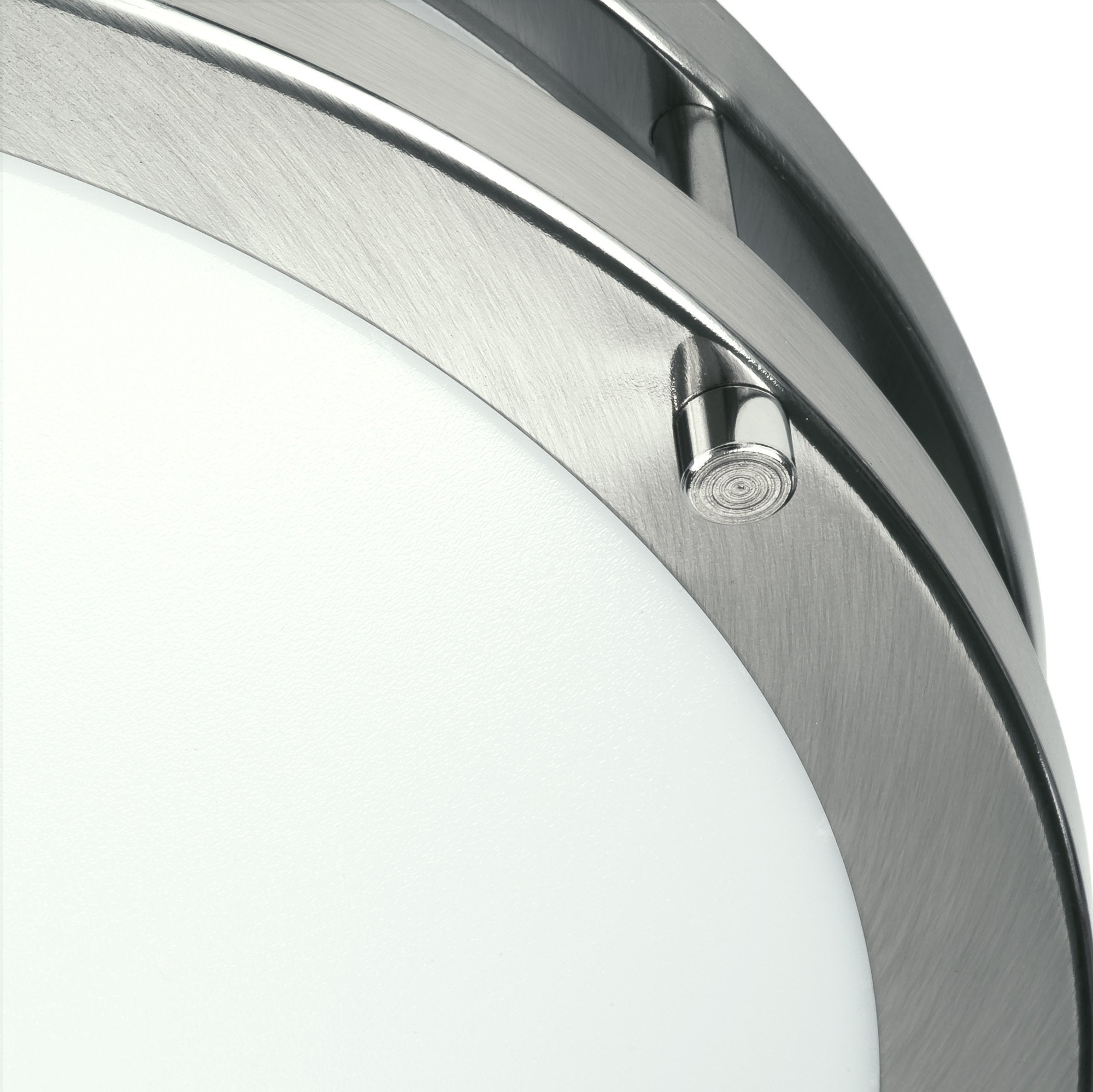 Light Blue USA LED Flush Mount Ceiling Light 12 inch 15W Dimmable 1200lm 3000K Warm White Brushed Nickel Model CL15-3K71-Dbl12D