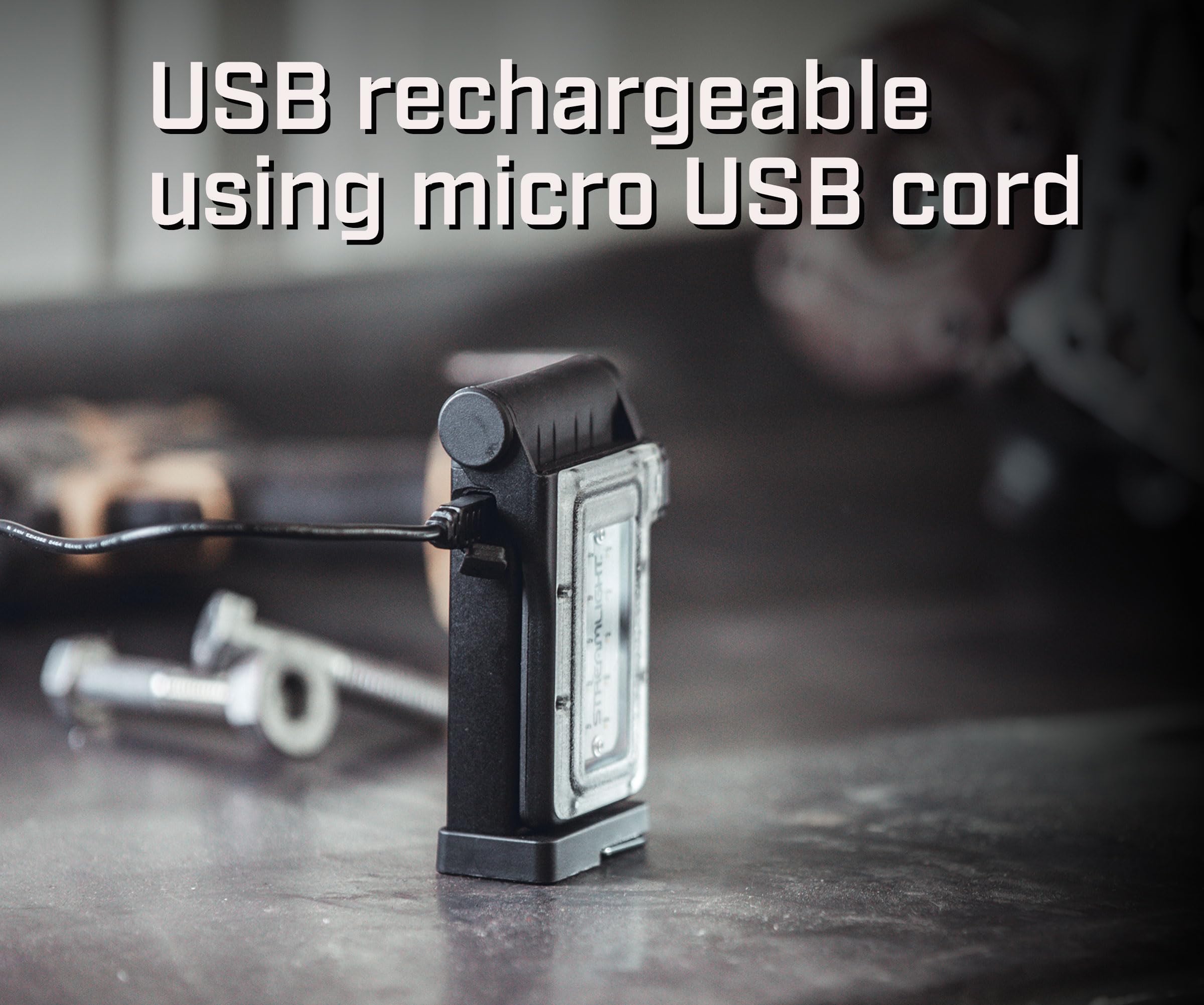 Streamlight 61501 Flipmate 500-Lumen Usb Rechargeable Multi-Function Compact Work Light, Red