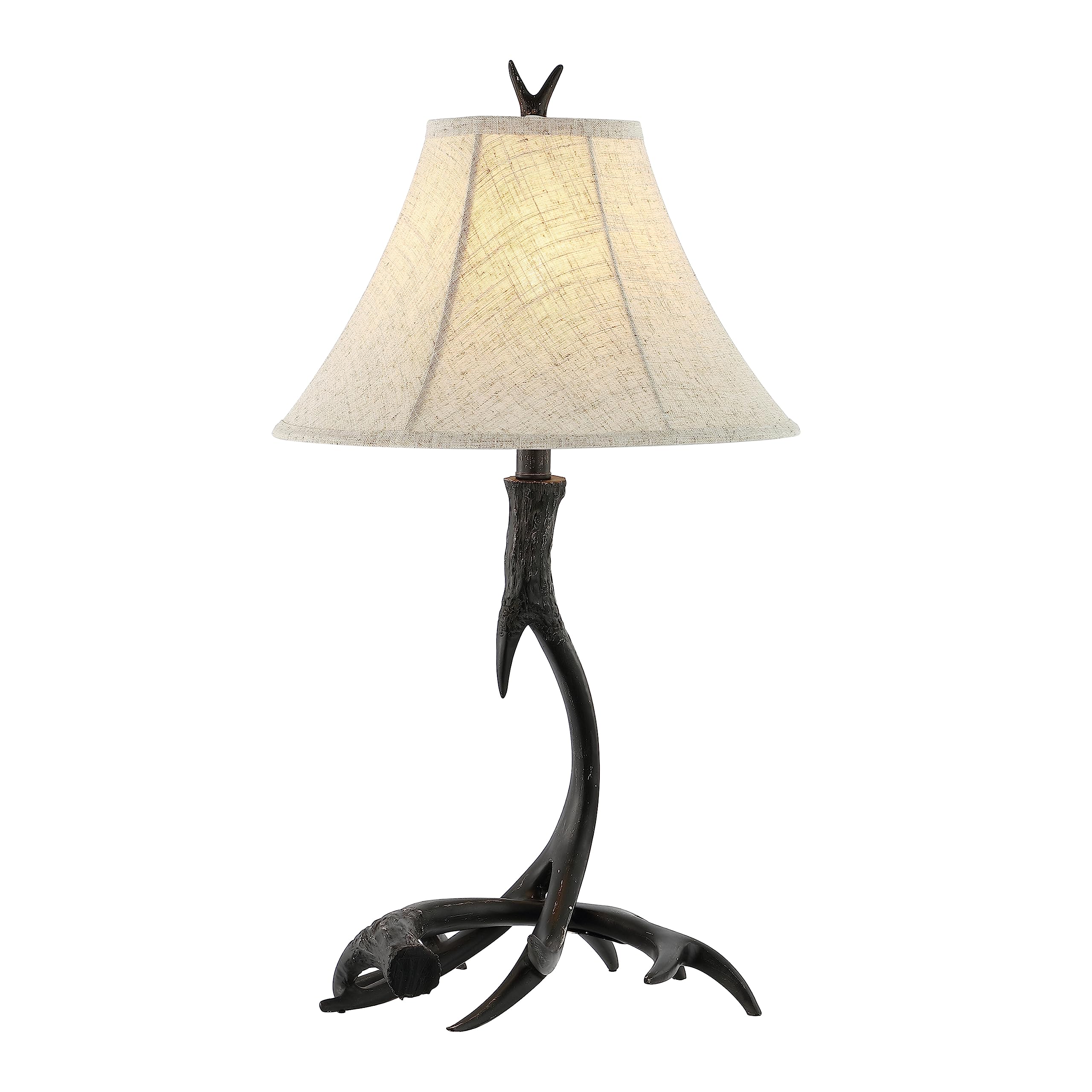 JONATHAN Y JYL6305C Antler 27.5'' Rustic Resin LED Table Lamp, Traditional for Bedroom, Living Room, Office, Kids Room, Entryway