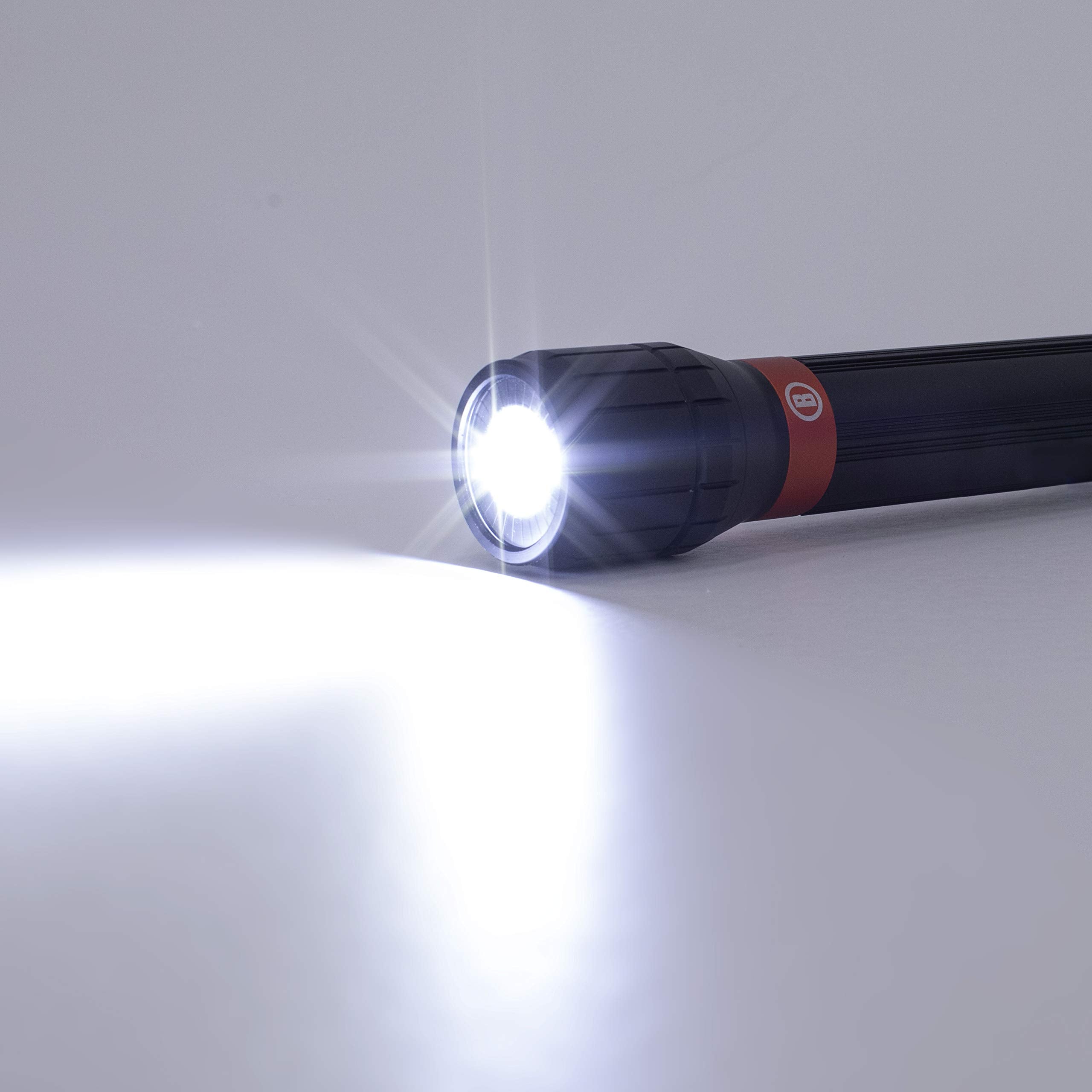 Bushnell 2000 Lumen Rechargeable Aluminum Flashlight - Bright, Durable, Portable Lighting