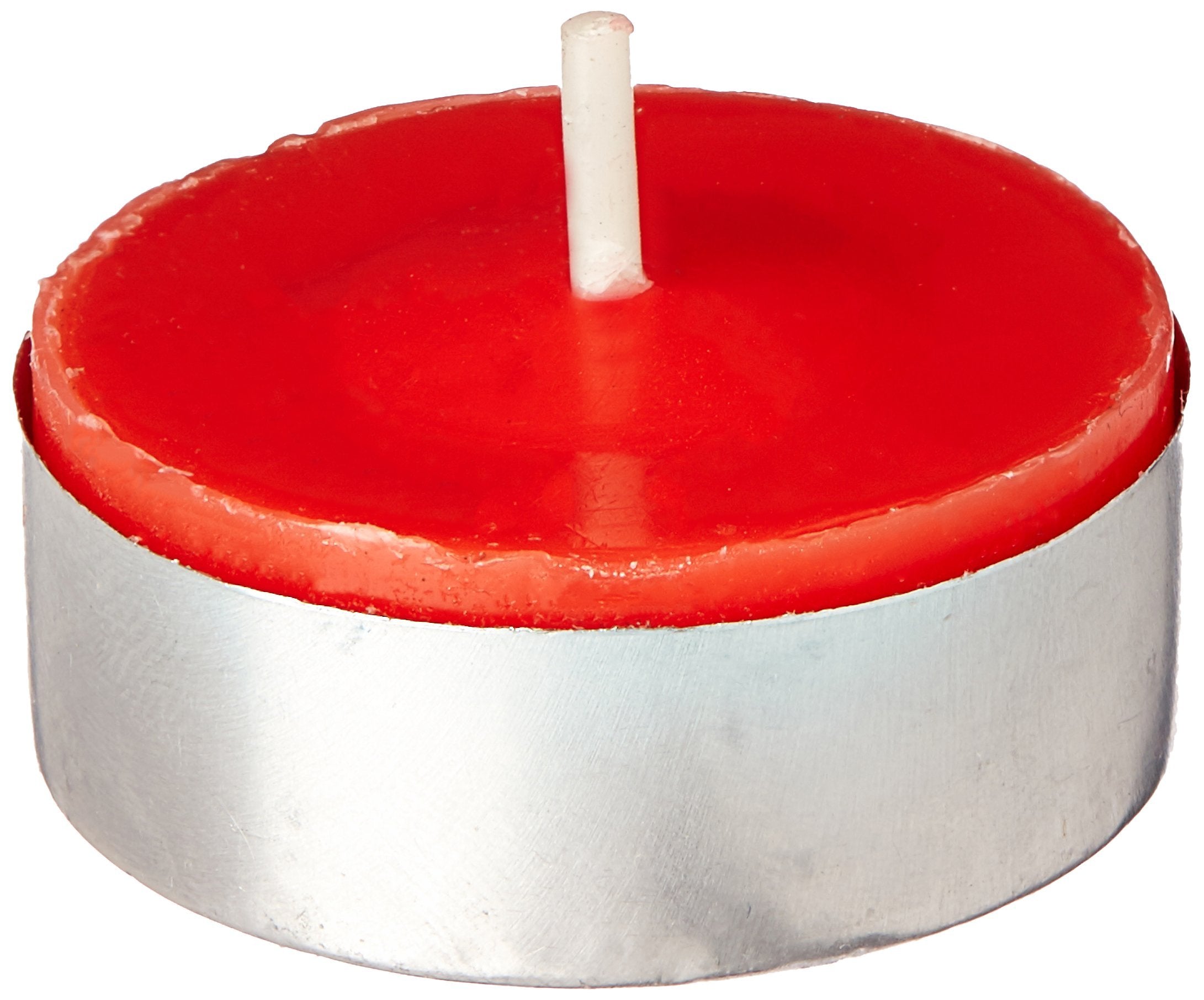 Zest Candle 100-Piece Tealight Candles, Red Citronella