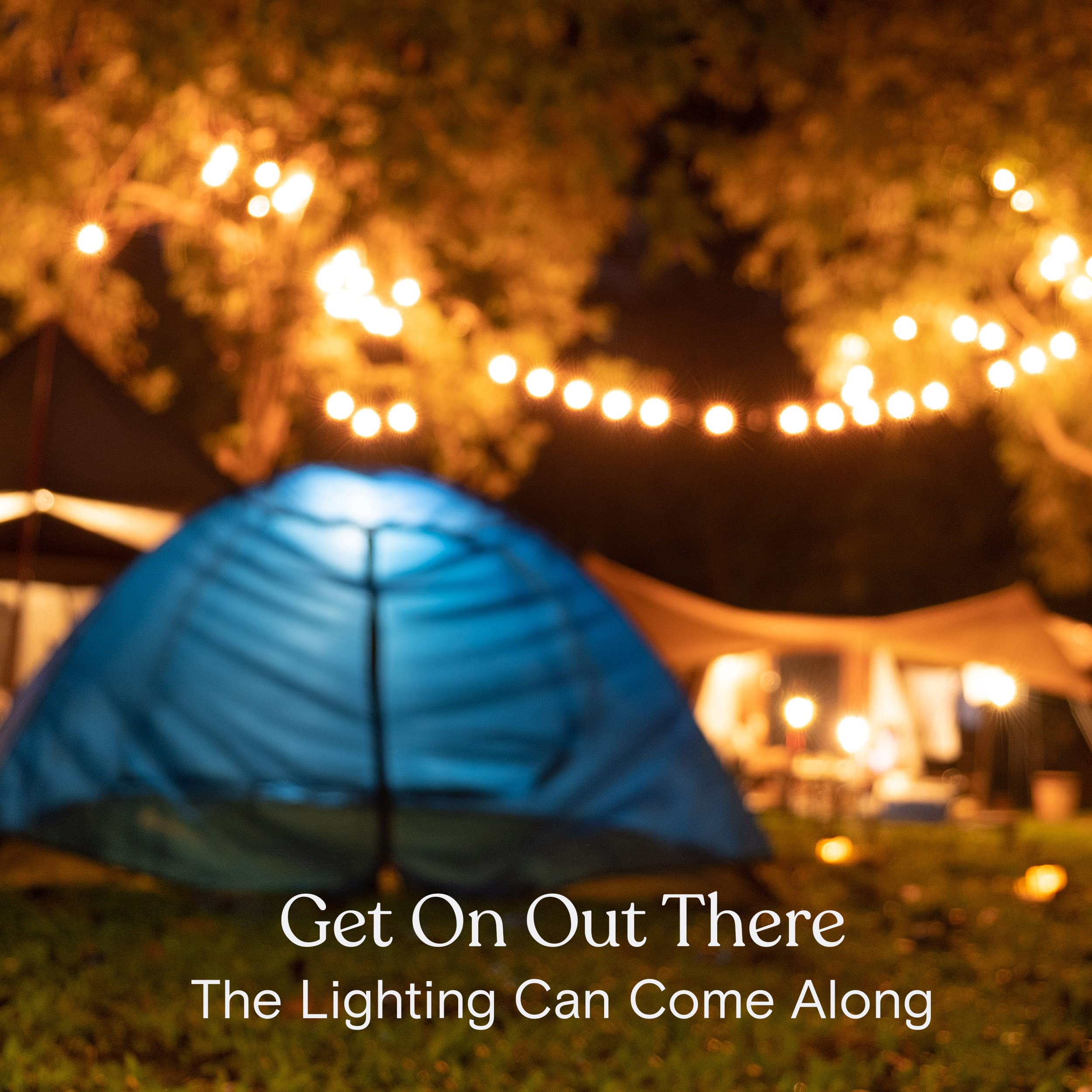 Brightech Ambience Pro String Lights - 24 Ft Waterproof Outdoor Lights - Shatterproof - 3000K Soft White - USB Powered