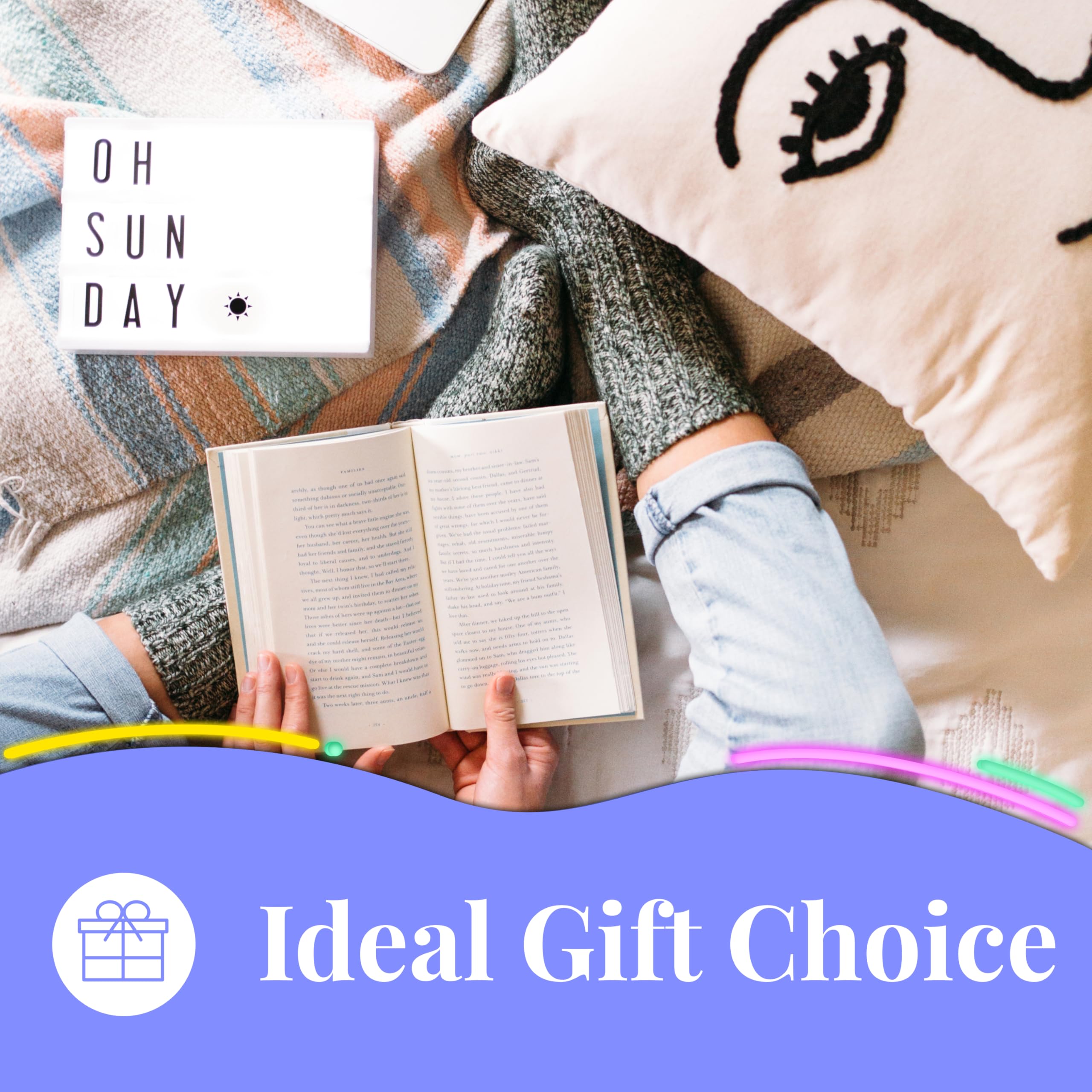 My Cinema Lightbox - 30x23cm Light Box with 100 Letters and Numbers - Personalised Light Box Sign