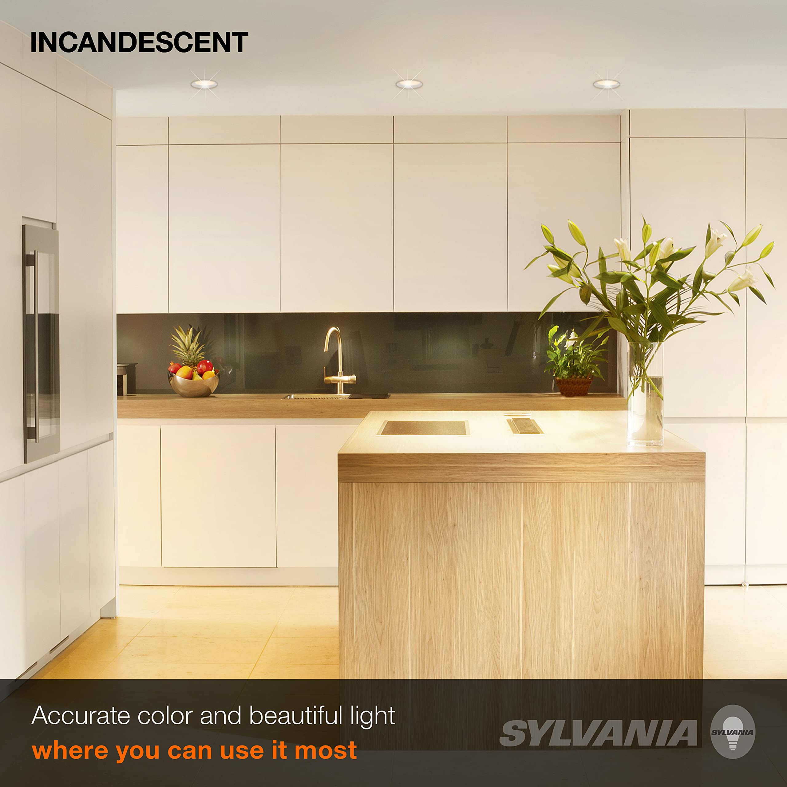 LEDVANCE Sylvania Incandescent R20 Flood Light Bulbs, 45W, 230 Lumens, Warm White, 6 Count, Model 15676