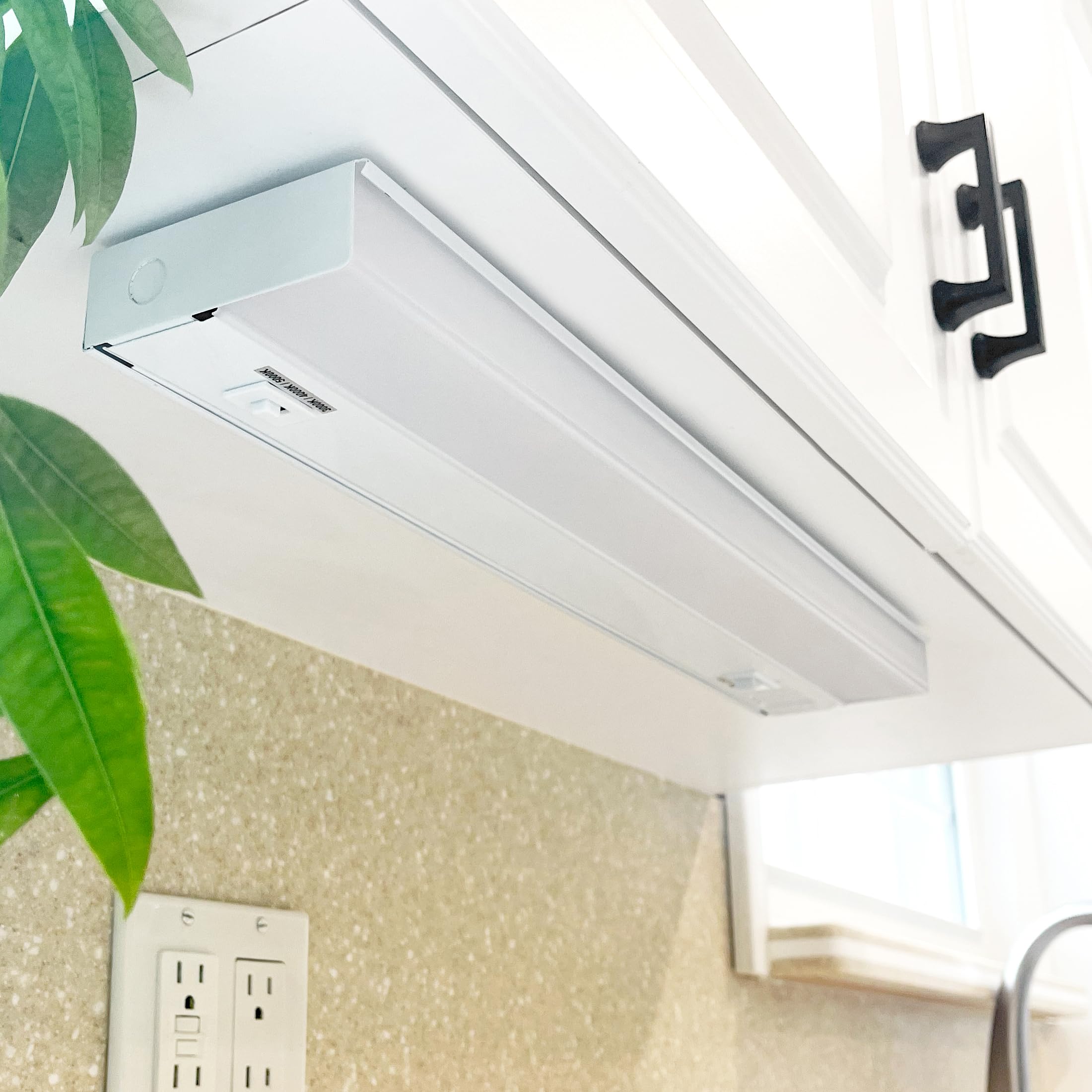 Maxxima 12 In. Hardwired Led Under Cabinet Light - 300 Lumens, 3 Cct, Color Temperature Slide Control, 3000K/4000K/5000K, Kitche