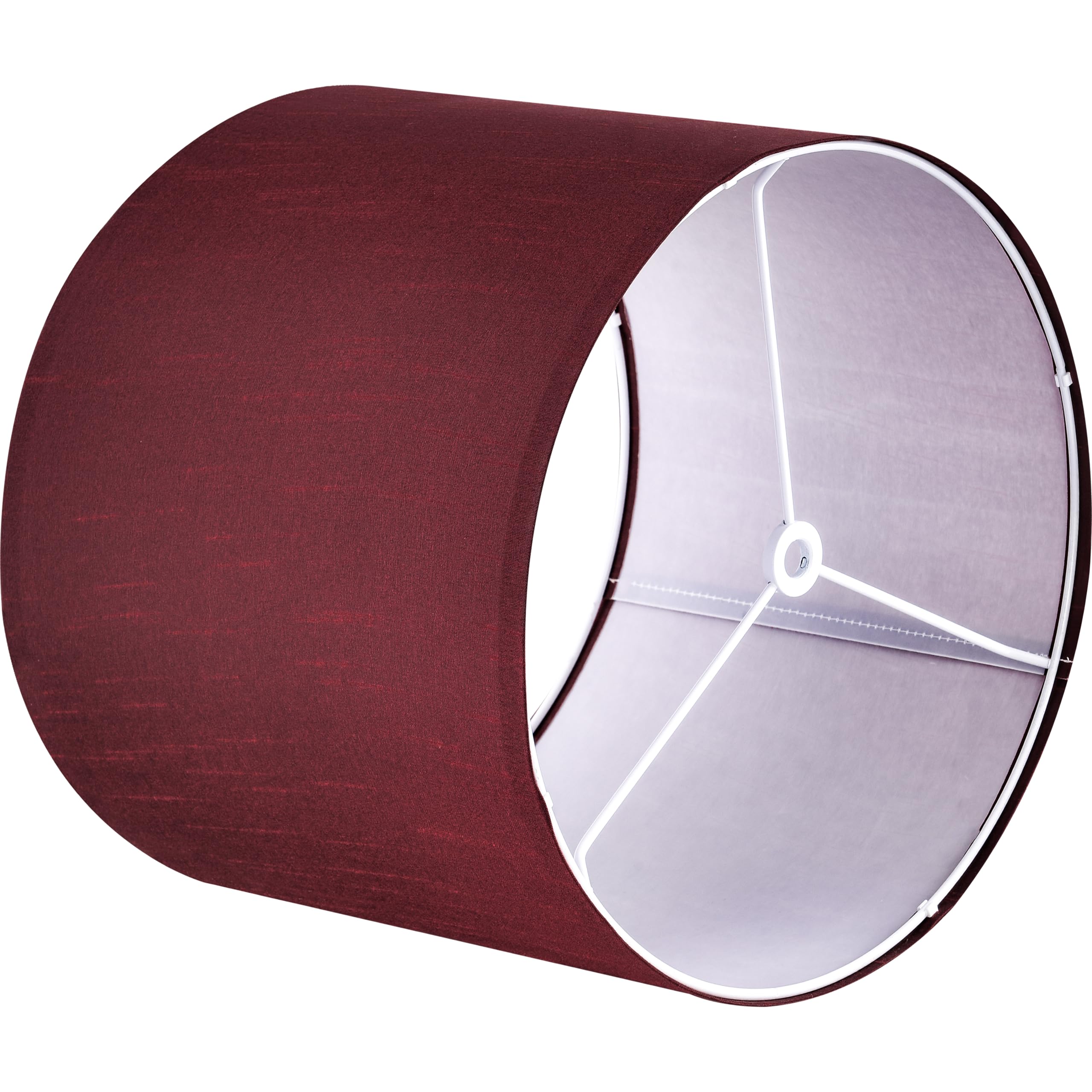 Goso Red Faux Silk Lamp Shade Set Of 2 Medium Drum,Modern Lamp Shades For Table Lamps Floor Lamps-13 * 13 * 10 In (Spider) Lamps