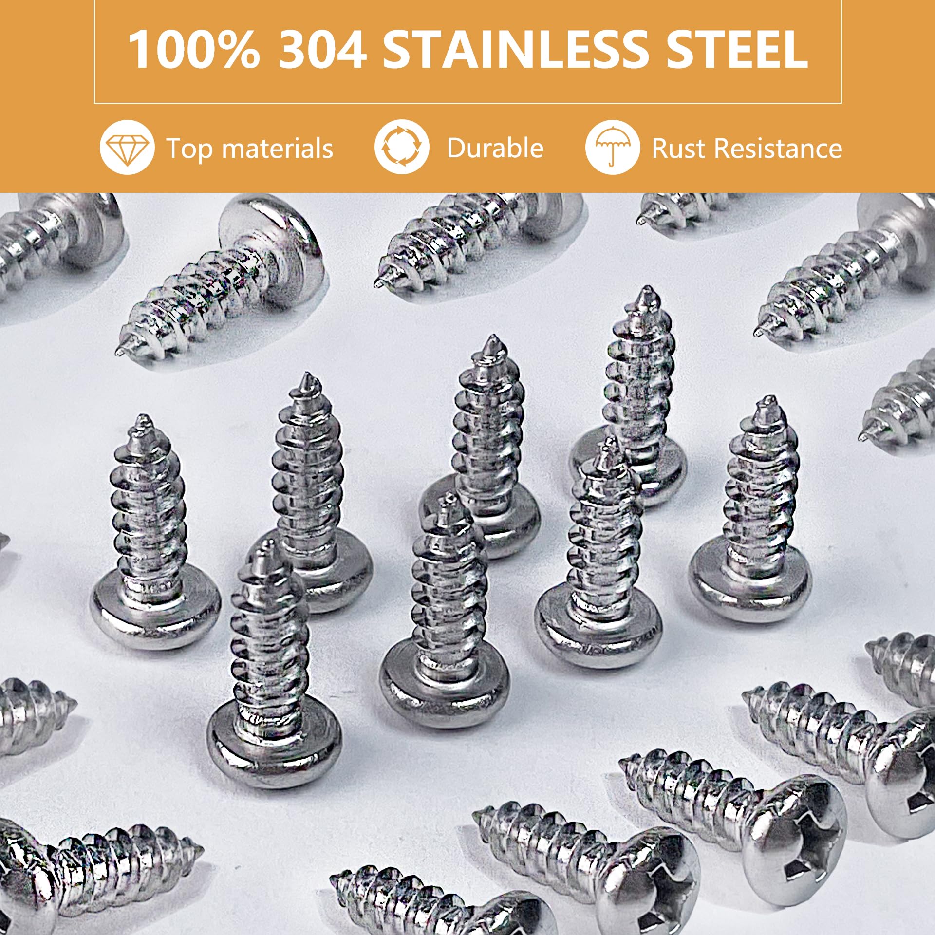 Nazuwke 50 Pack 1/5 Inch Rope Light Clips with Stainless Steel Screws, P-Style Rope Light Mounting Clips, Outdoor Light Clips fo