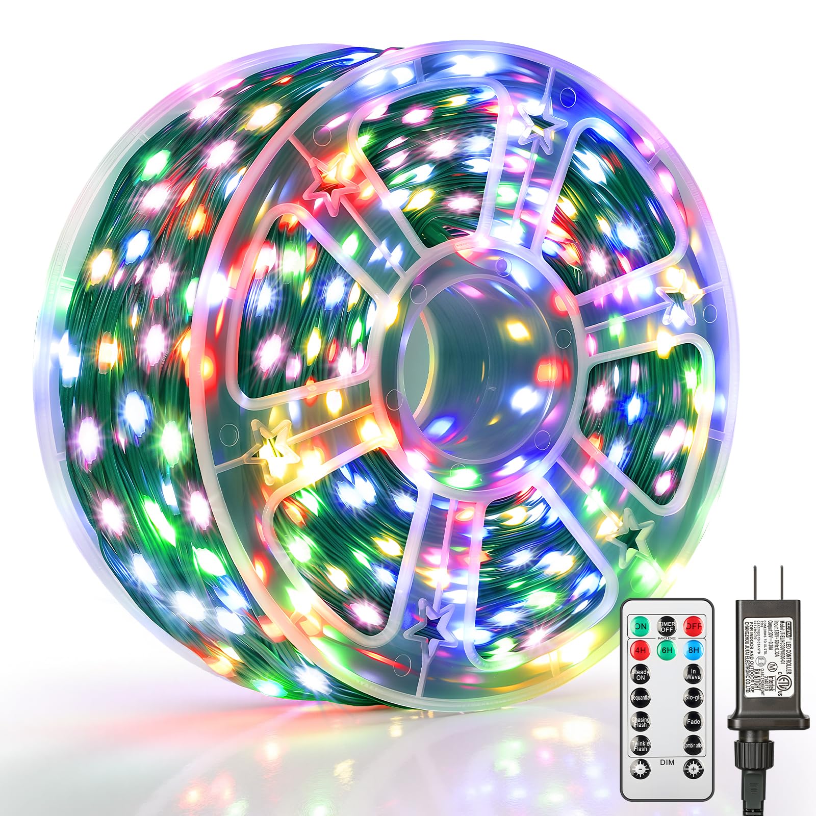 Mlambert 1500 Led Christmas Lights 492Ft  Outdoor Waterproof Dimmable Fairy Lights With Remote  8 Modes Indoor Lighting For Holiday D?Cor  Multicolor