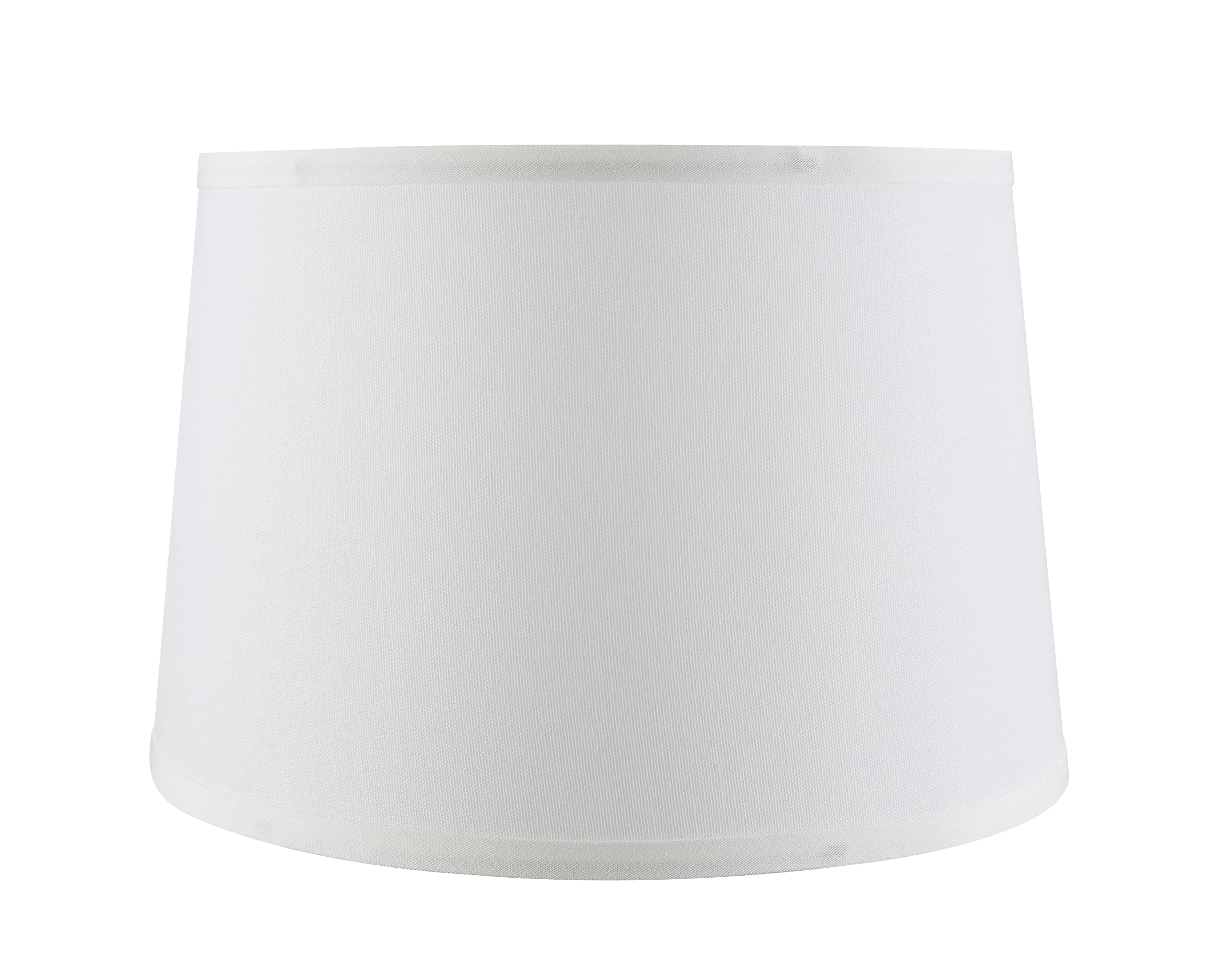 Aspen Creative 38027-2, Empire Collapsible Spider Lamp Shade, White, 13 Top x 15 Bottom x 10 Slant Height, Set of 2