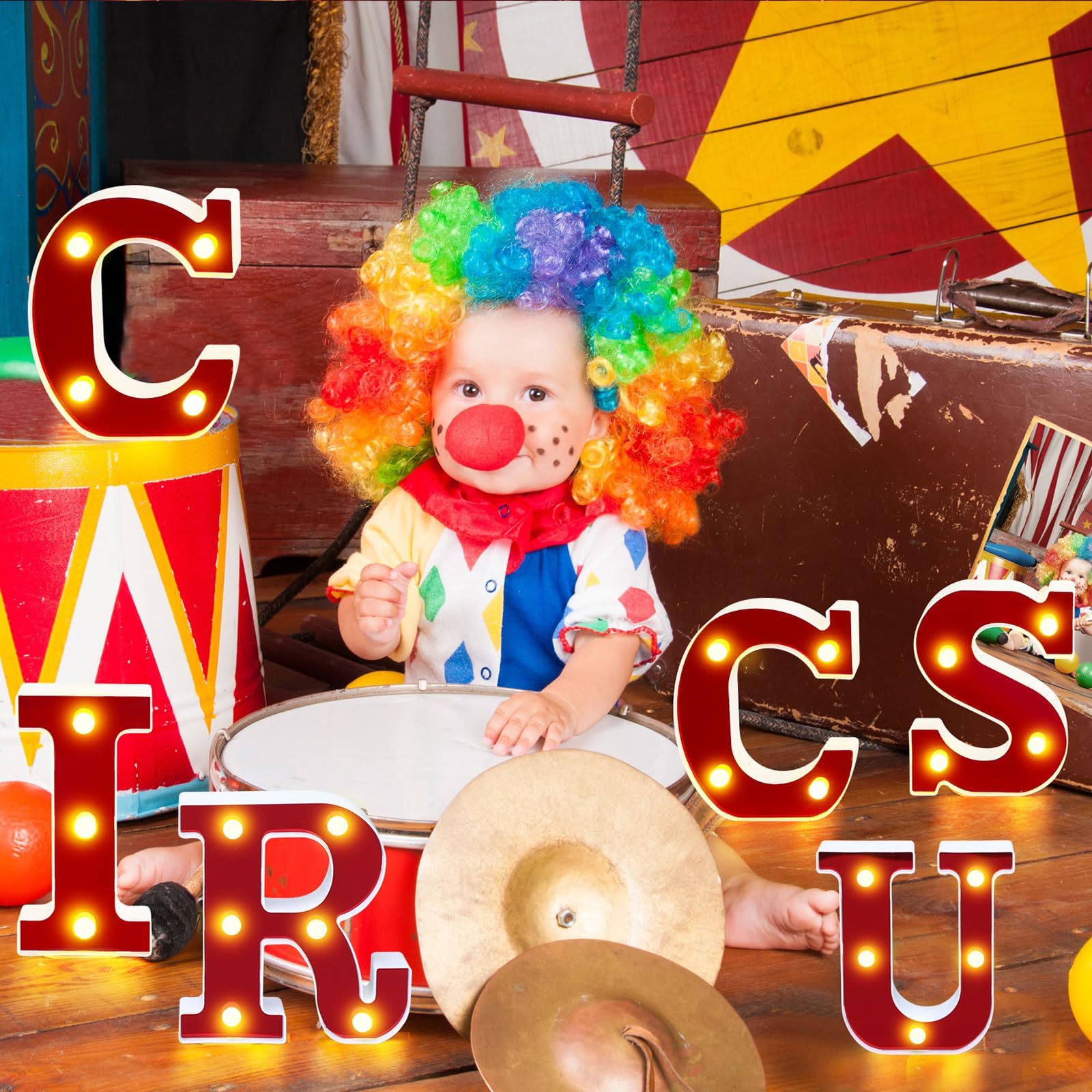 Aurelema Light Up Letters Sign - Battery Powered LED Alphabet Decor - Warm Light