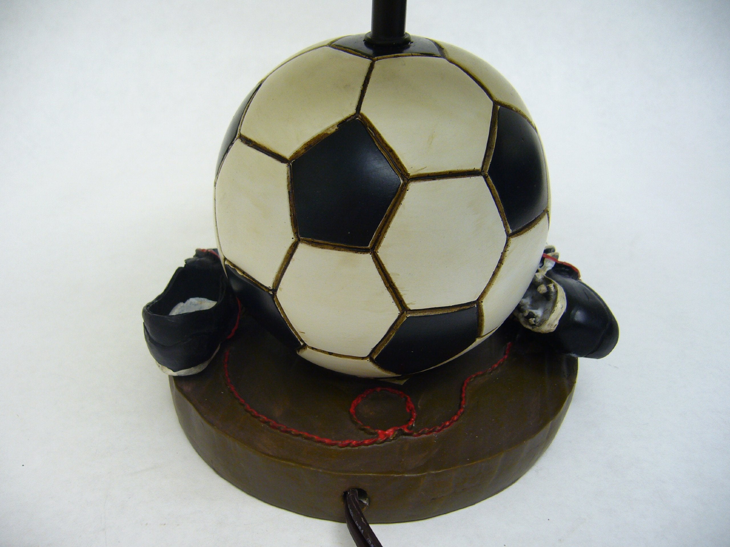 SH Lighting Multi-Sports Table Desk Lamp - 15.75 Tall Great for Sports Themed Rooms, Bedrooms or Kids Rooms (Soccer, 15.75H)