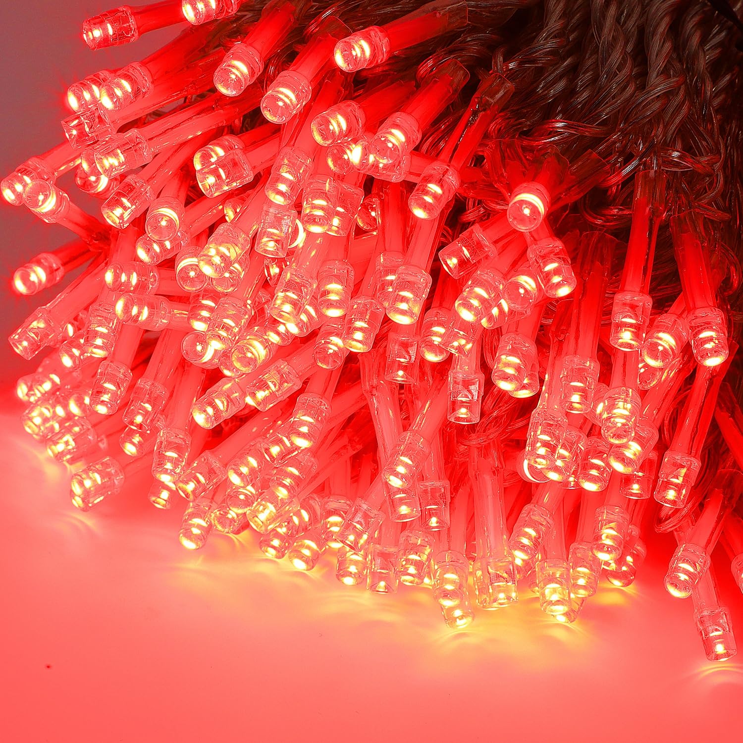 Ljlnion 300 Led Valentines Lights, Extra Long 98.5Ft Christmas String Lights Outdoor Indoor, 8 Lighting Modes, Plug In Waterproof Fairy Lights For Wedding Party Bedroom Decorations (Red)