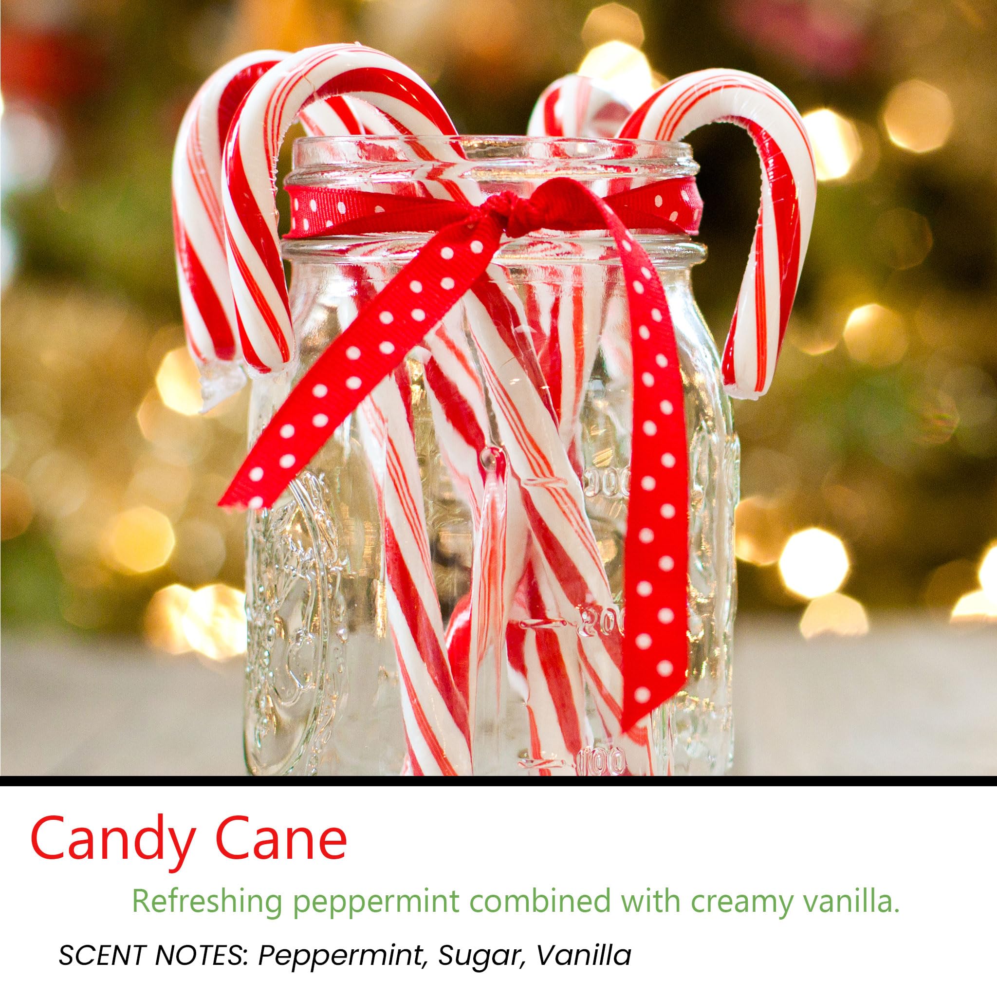 Candy Cane Scented - 12 Pack - Scented Tealight Candles - Soy Beeswax Blend - Handmade In The Usa - Candeo Candle - Holiday Christmas Scents