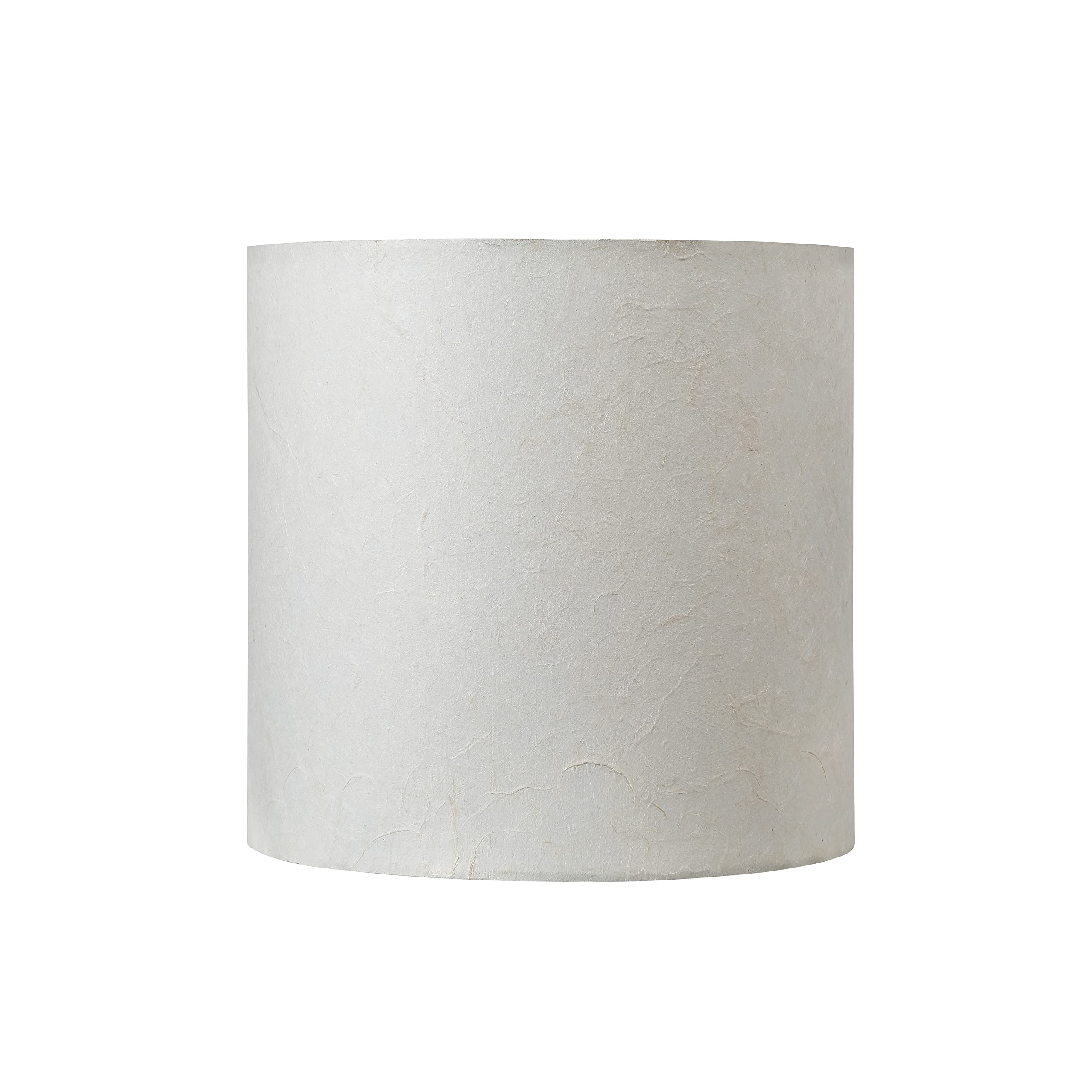Aspen Creative Drum Lamp Shade, Off White, 8in x 8in x 8in, Model 31240A, Dragon Paper Material