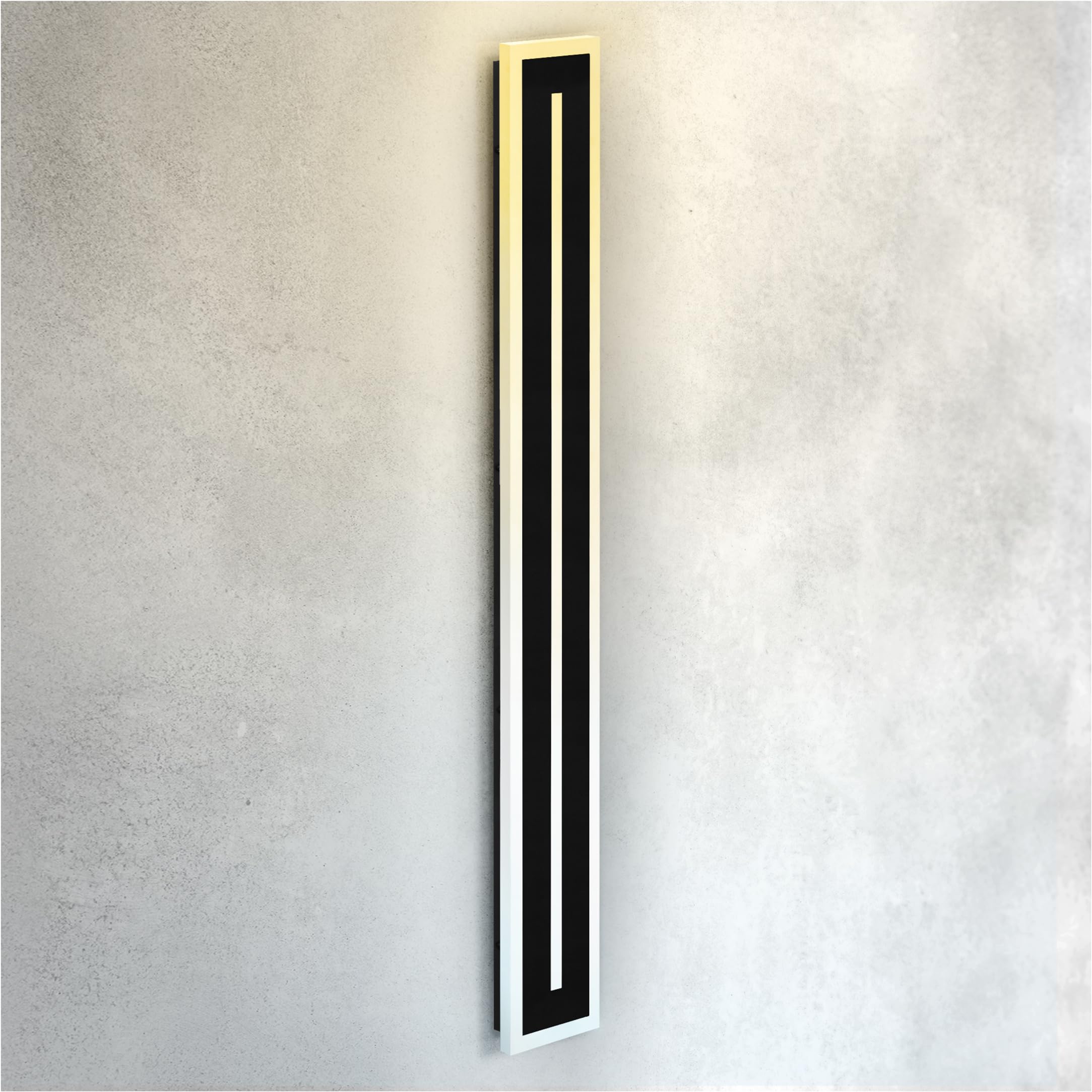 ASD LED Wall Light Fixture 48 Inch 36W 2100LM Dimmable Waterproof Black A-LWS27C-48D36BK