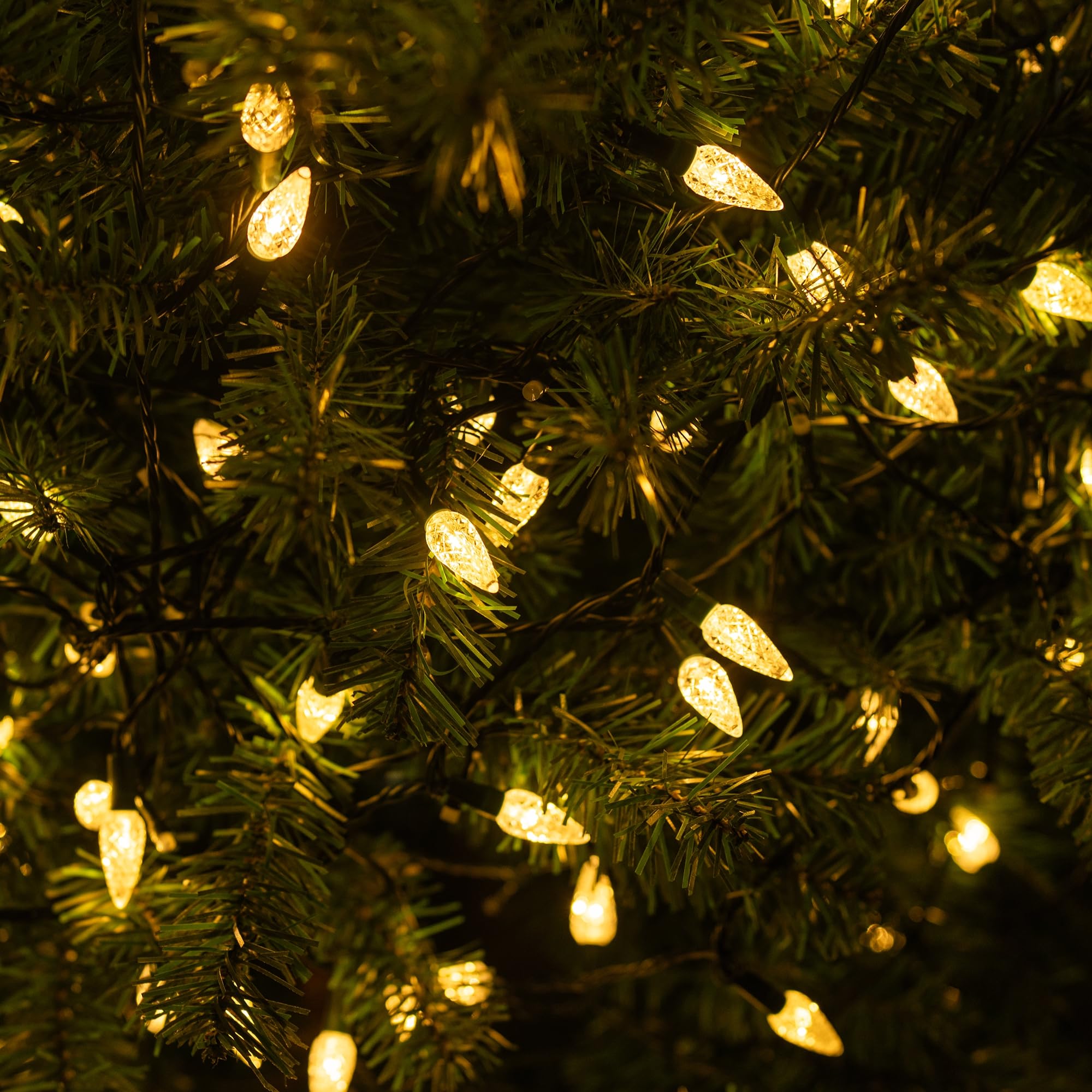 Tw Shine C6 Christmas String Lights, 200 Led 66 Ft Christmas Lights Outdoor With 8 Modes Timer, Waterproof Connectable For Indoo