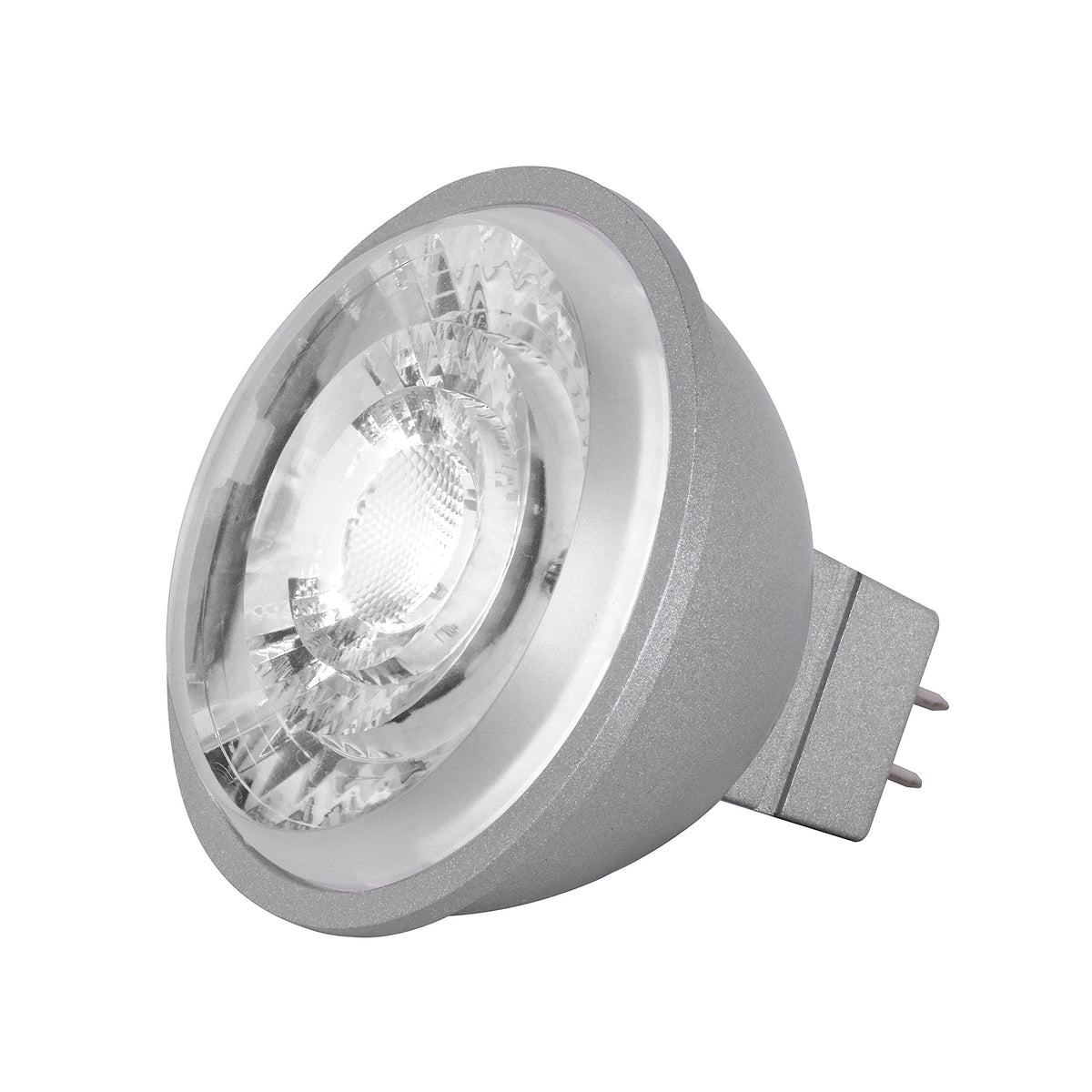 Satco S8635 8W Mr16 Led Silver-Back Reflector Light Bulb, Gu 5.3 Base, Dimmable, 15-Degree Beam, 2700K
