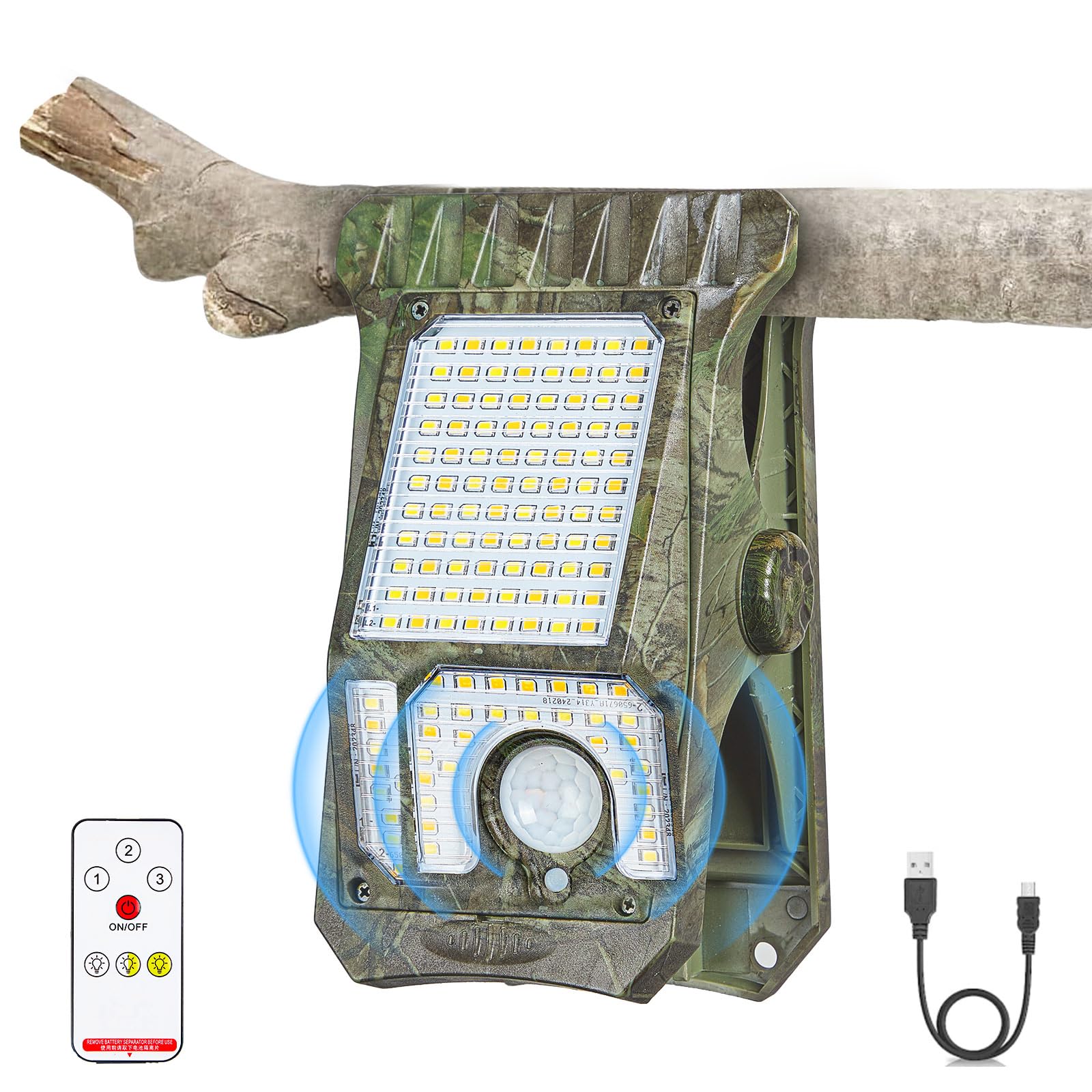 LIFENGSOLER 1000LM High Bright Solar Camping Lights, 118LED Solar Powered & USB Rechargeable Camping Essentials, IP68 Waterproof