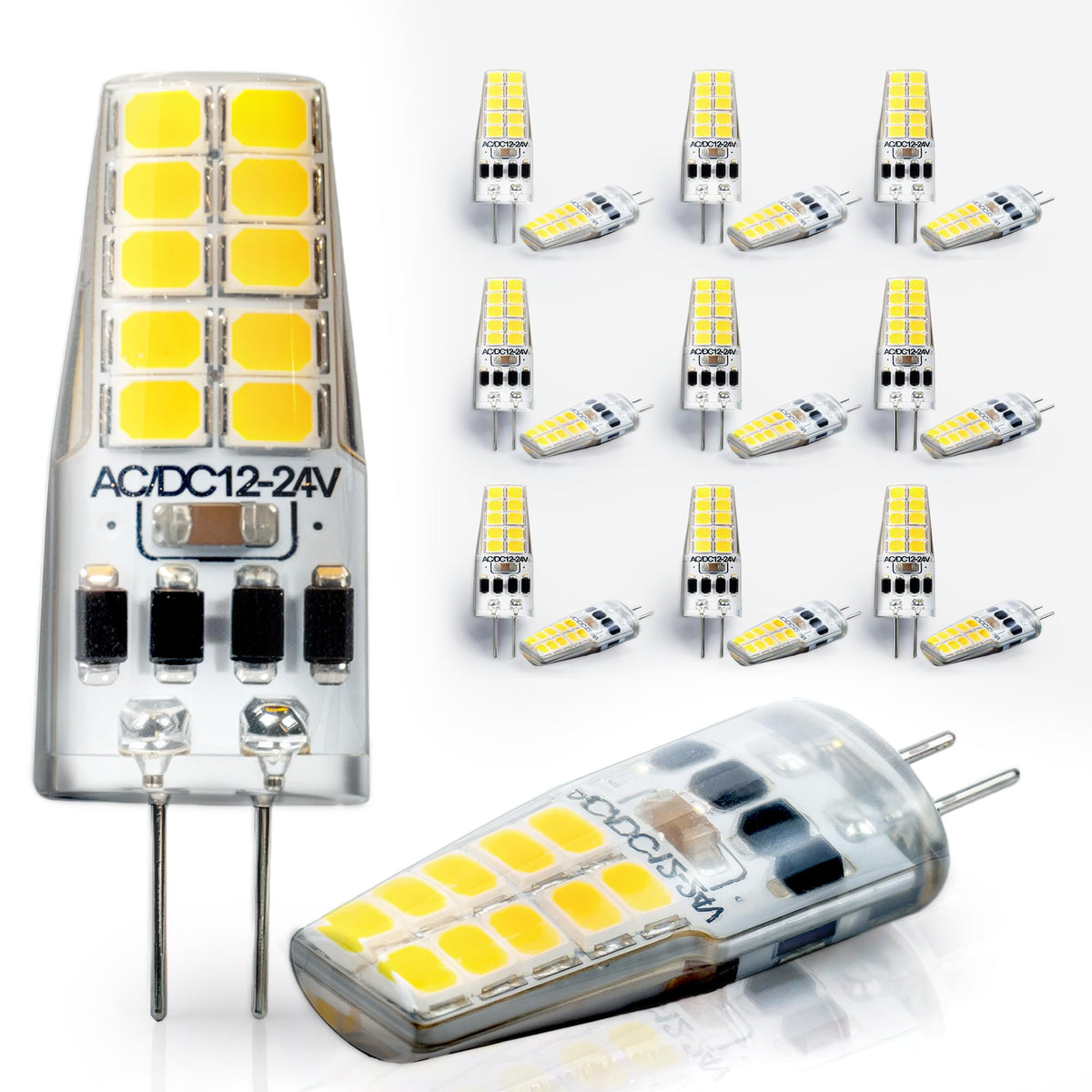 Tl Hongphuc G4 Led Bulb 12V 2W Equivalent 30W 3000K Warm White 250 Lumens Bi Pin Led Light Bulbs For Landscape Lighting G4 Led R