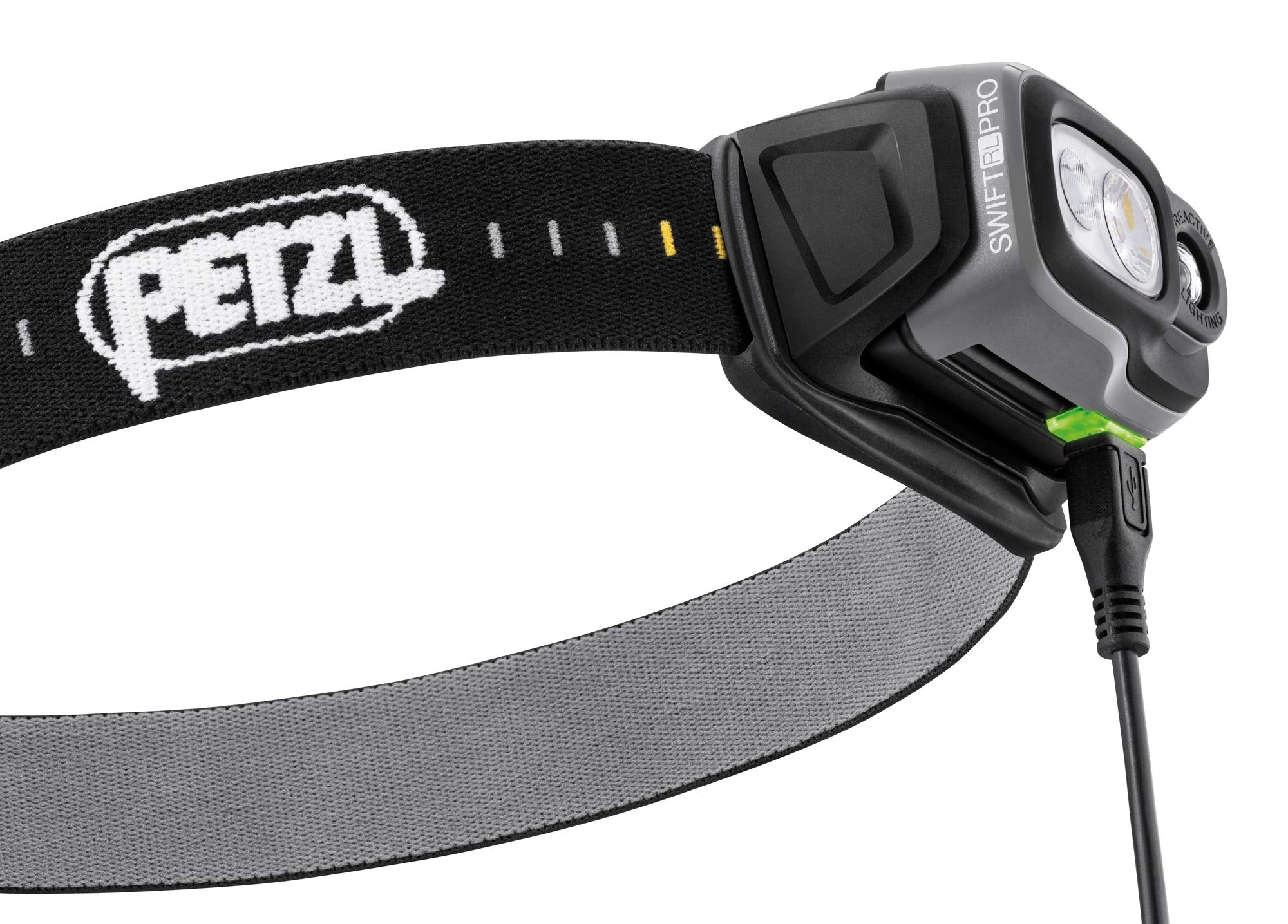 PETZL SWIF RL Pro Lamp E810AA00, Plastic, One Size, Black