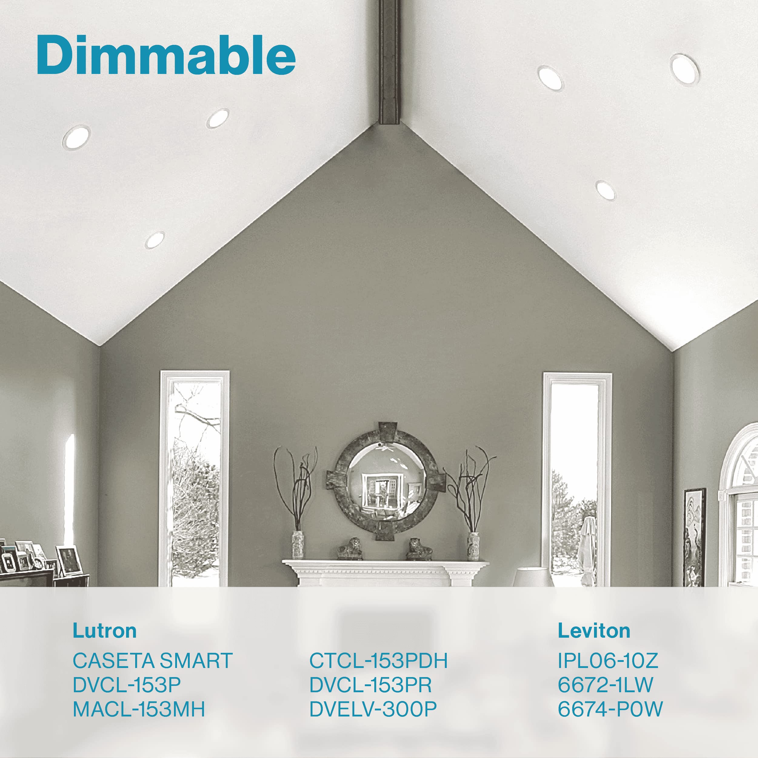 Sunco Led Can Lights Eyeball Retrofit Gimbal 5/6 Inch Recessed Lights Dimmable, 12W=60W, 3000K Warm White, 800 Lm, Directional Angled Trim Adjustable Ceiling Downlight, Ul Energy Star