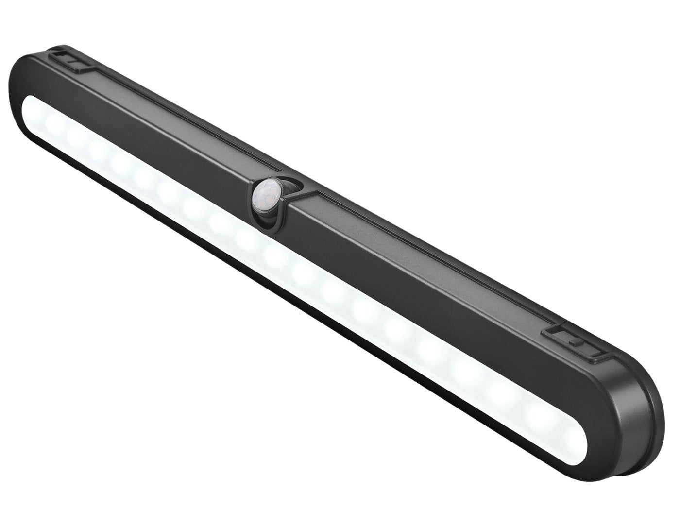 BLS LED Closet Light T01LB - Super Bright 20 LEDs, Wireless Motion Sensor, Adjustable Beam, Black, Battery Powered/Dual Input