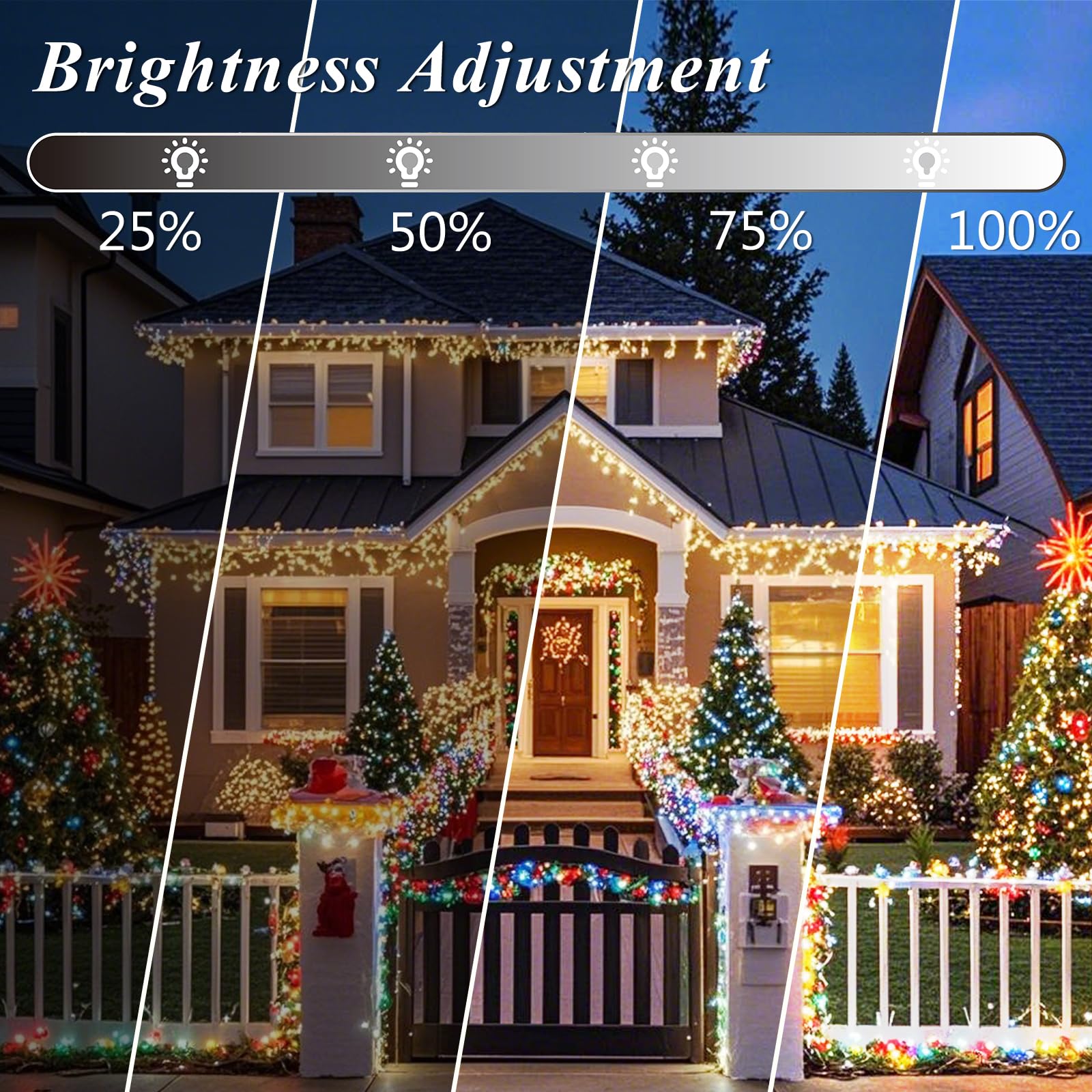 Color Changing Christmas String Lights With Remote  4 Pack Total 66.6 Ft 200 Led String Lights Indoor Outdoor Decoration  34 Colors Twinkle Fairy Lights For Xmas Tree Dorm Classroom Decoration