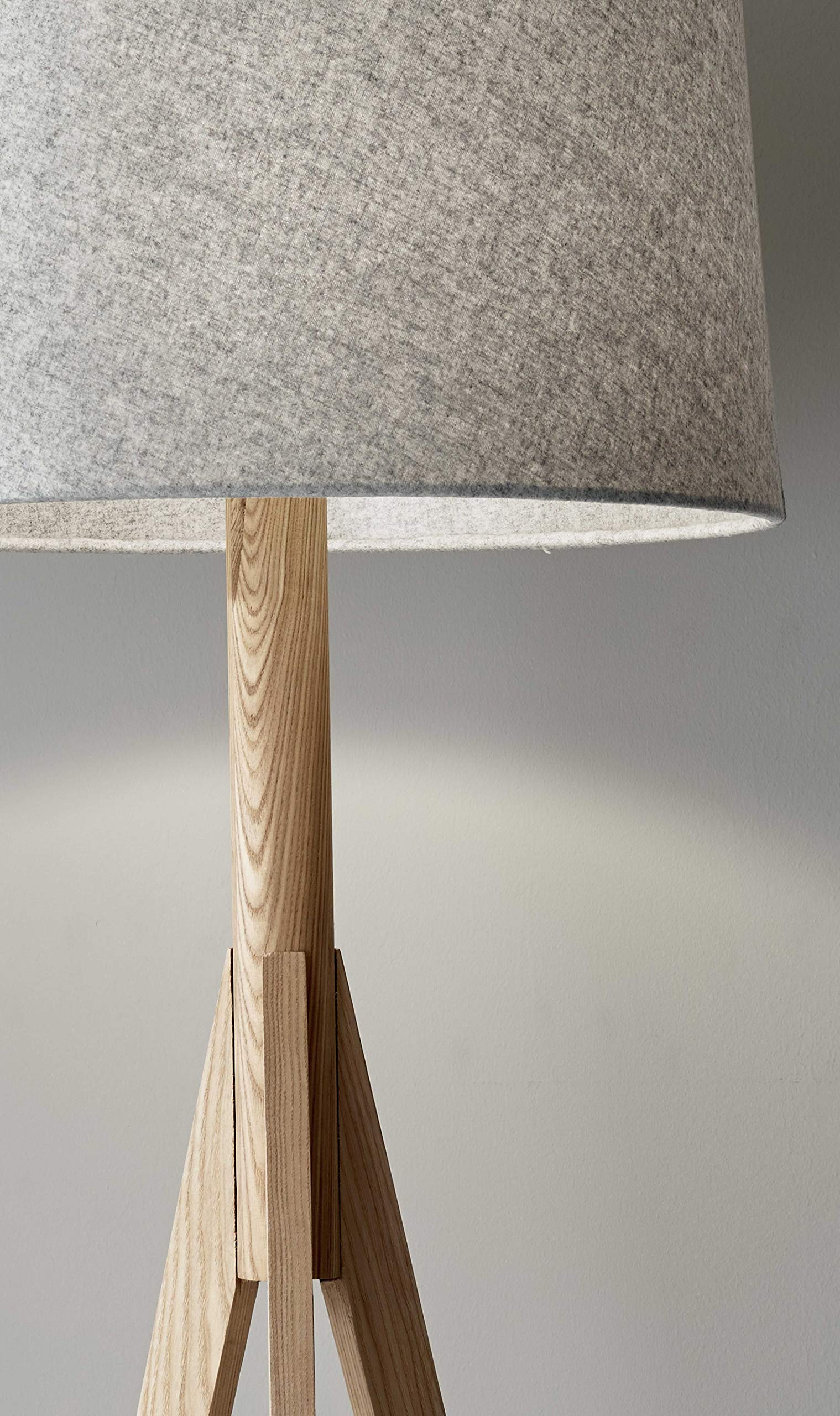 HomeRoots Natural Wood Floor Lamp - 18in X 18in X 59.25in - Elegant Design