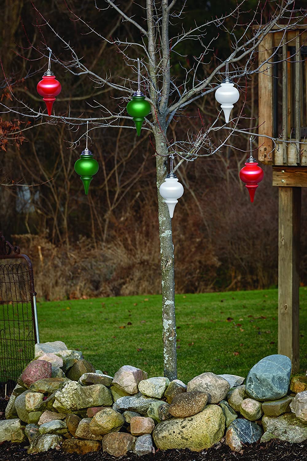 Xodus Innovations Wp665-3 Battery Powered 8 Inch Led Finial Outdoor Decoration Ornaments, Pulsing Action, Dusk Sensor (Pack Of 3