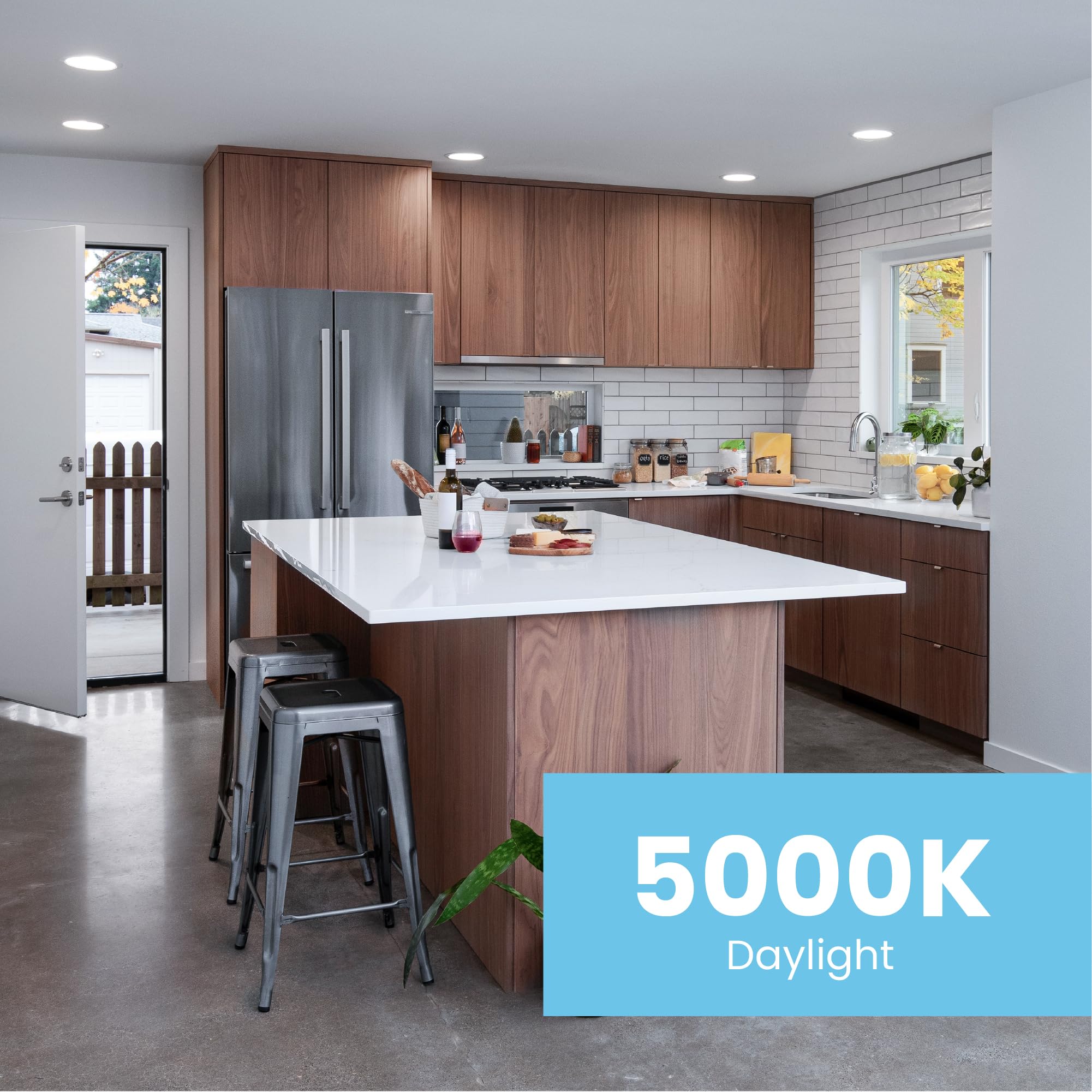 Feit Electric BR30 LED Light Bulbs, 100W Equivalent, Dimmable, 5000K Daylight, E26 Base, 1400 Lumens, 6 Pack